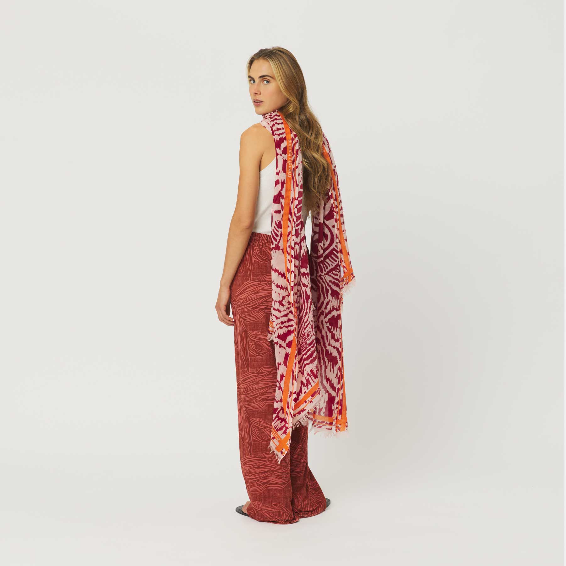 Cashmere Airy Scarf Asian Game