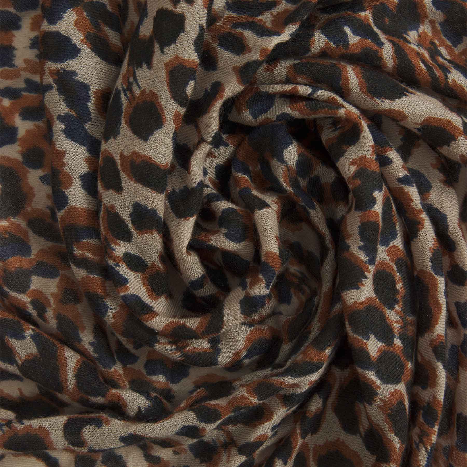 Cashmere Airy Scarf Cheetah
