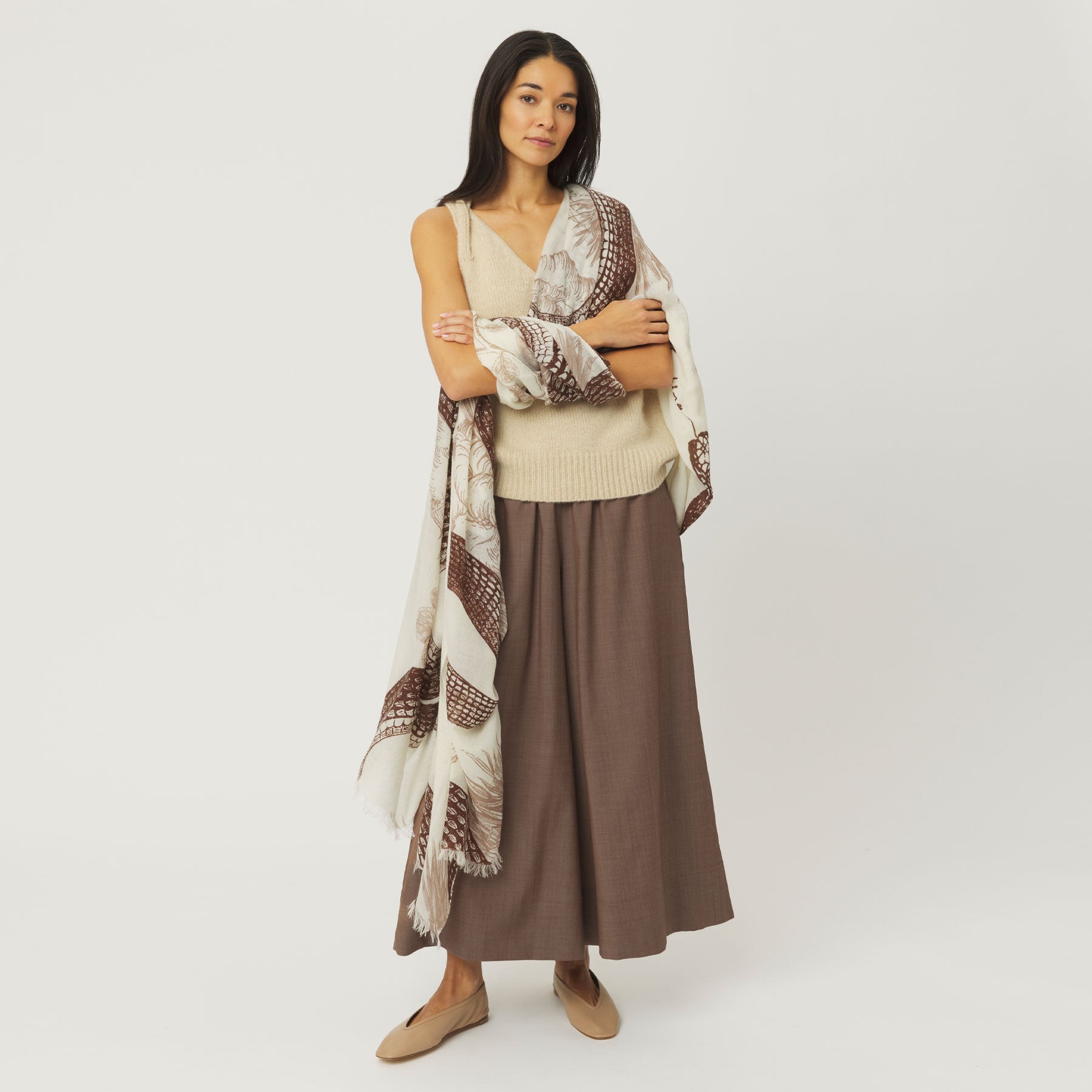 Cashmere Airy Scarf Garden Eden