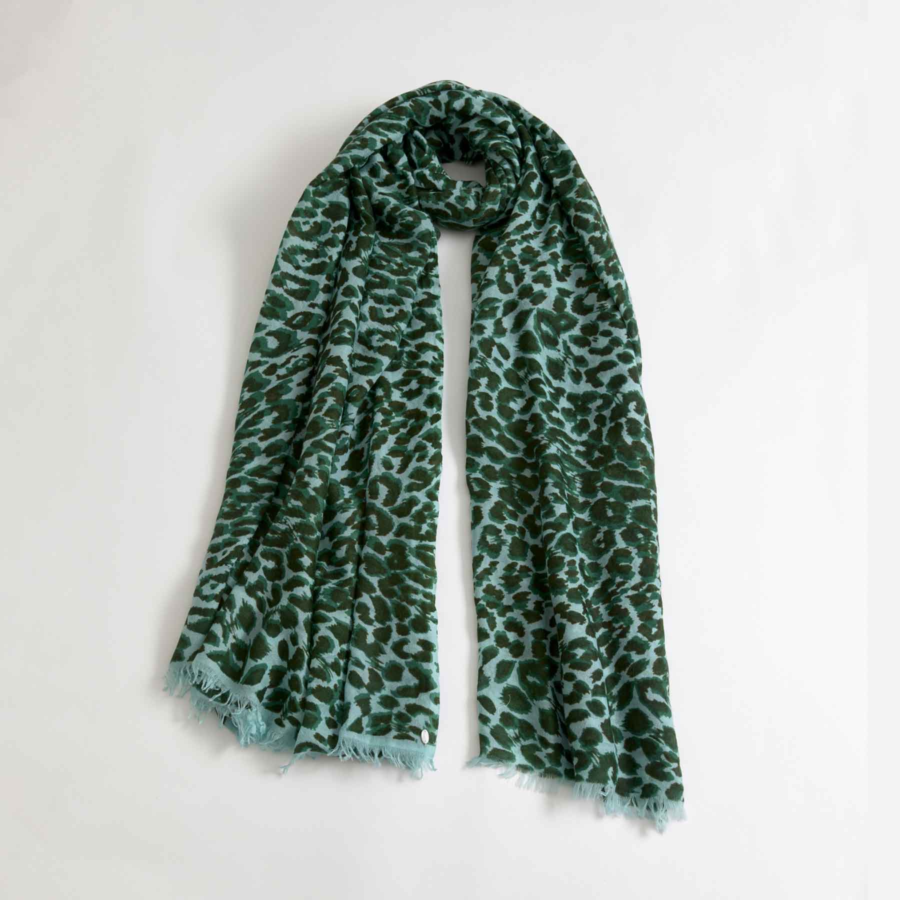 Cashmere Airy Scarf Cheetah