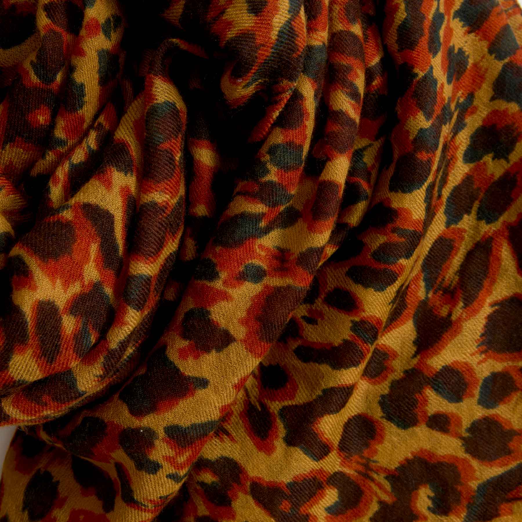 Cashmere Airy Scarf Cheetah
