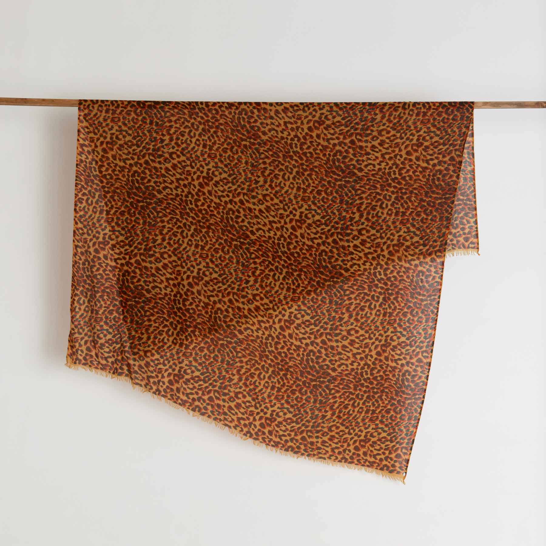 Cashmere Airy Scarf Cheetah