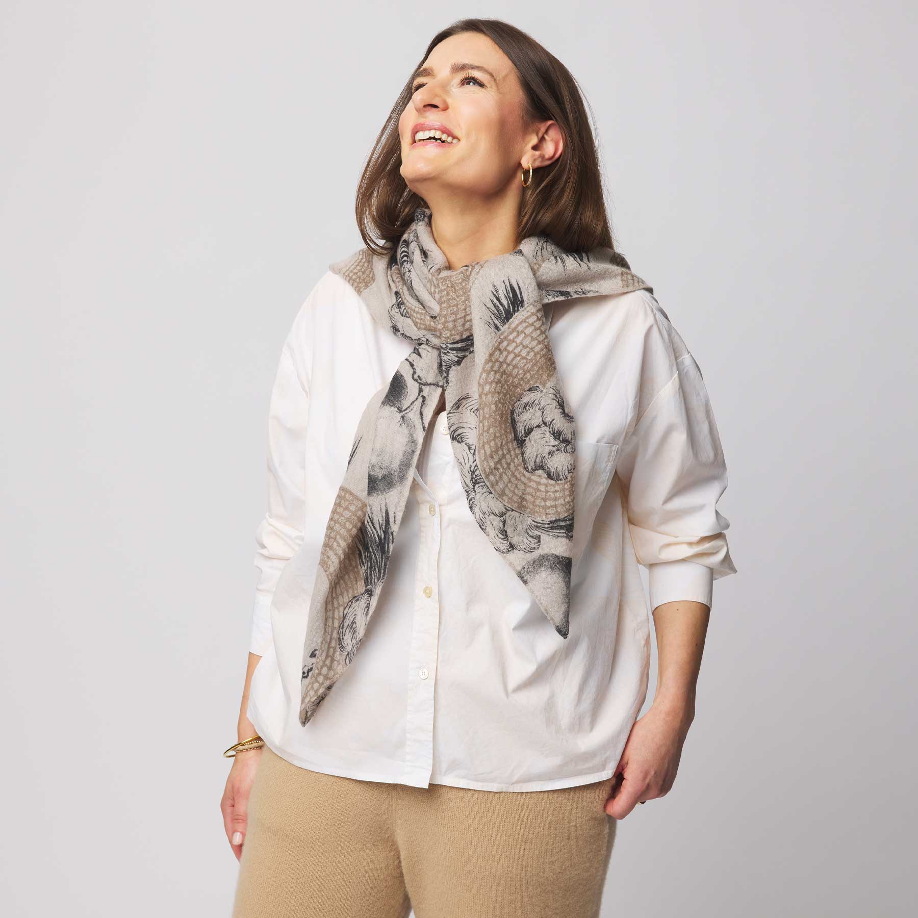 Cashmere Cube 110 felted Garden Eden