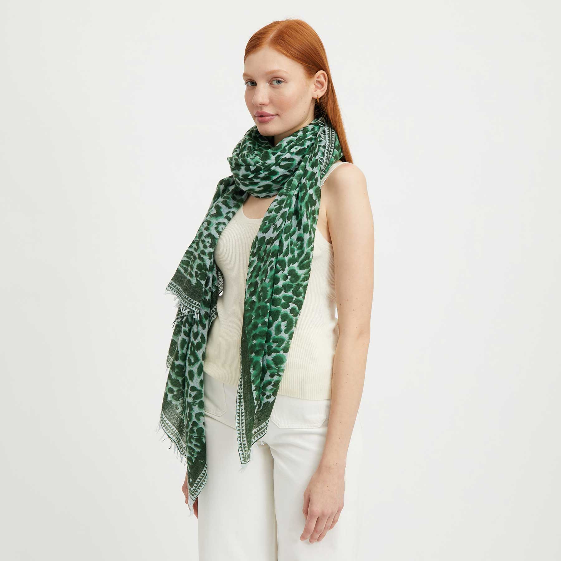 Felted Stole Cheetah