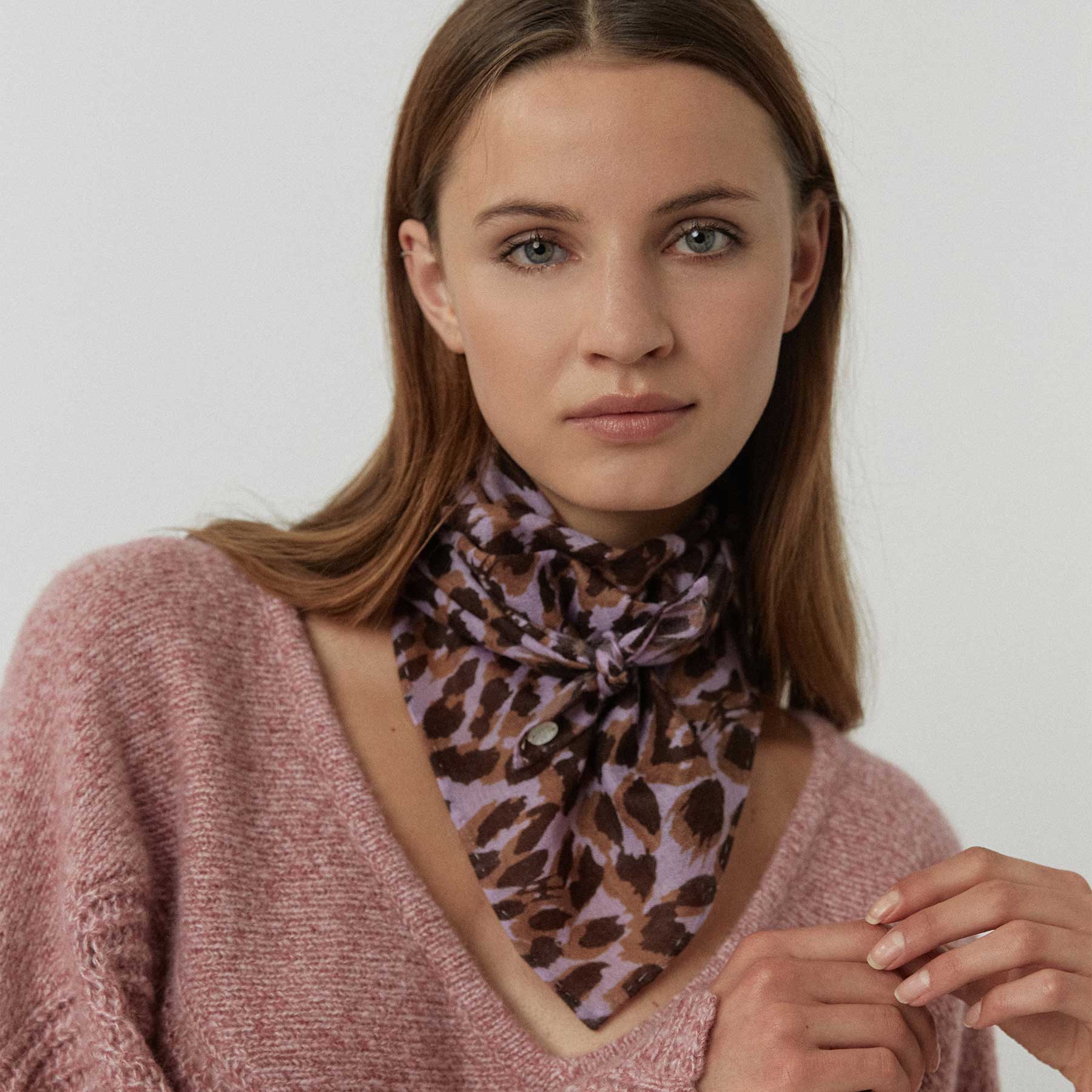 Cashmere Midi 70 Cheetah