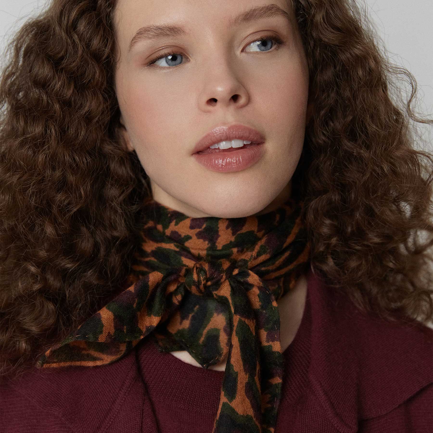 Cashmere Midi 70 Cheetah