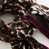 Triangle Knit Scarf Cheetah