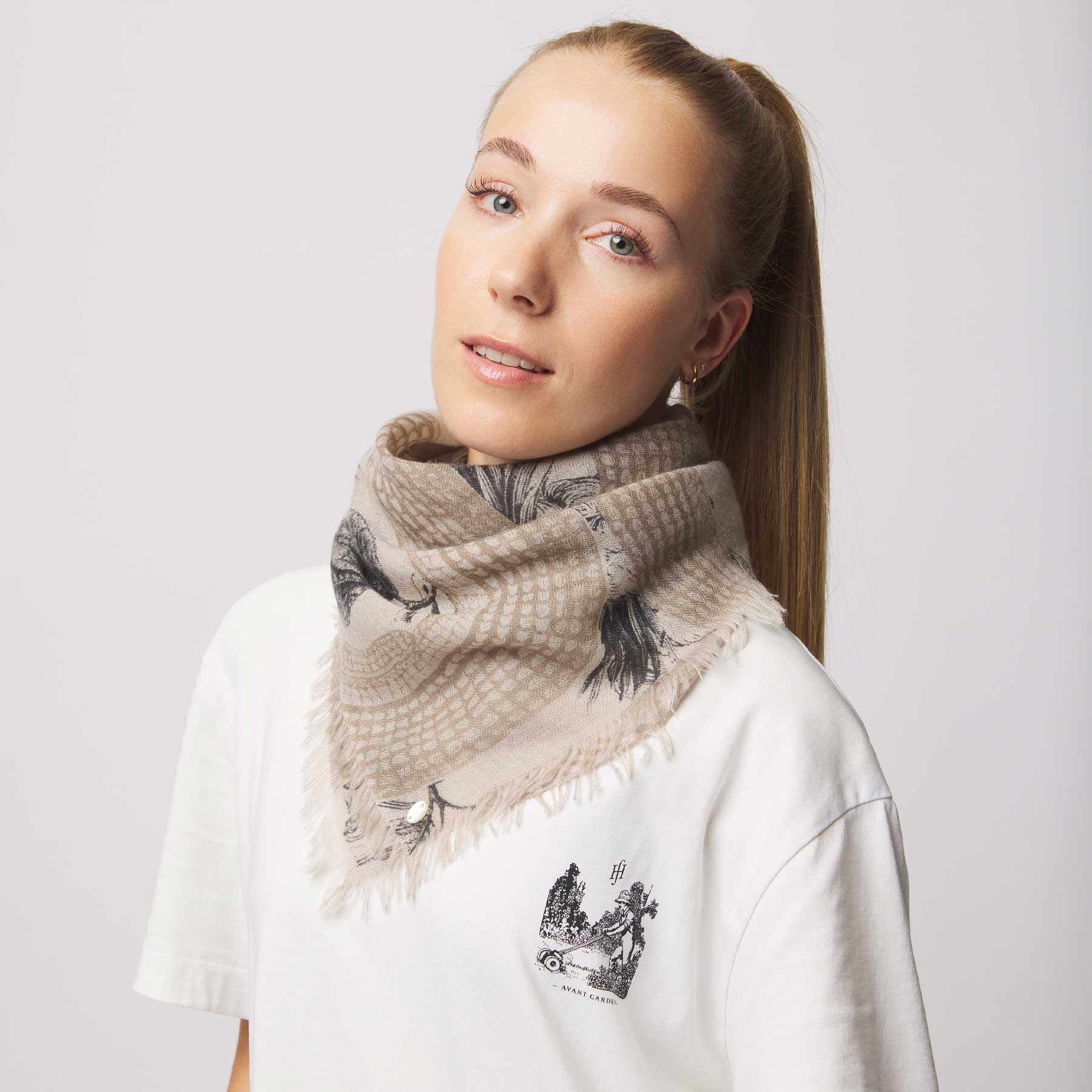 Cashmere Diamond Carré 90 Garden Eden