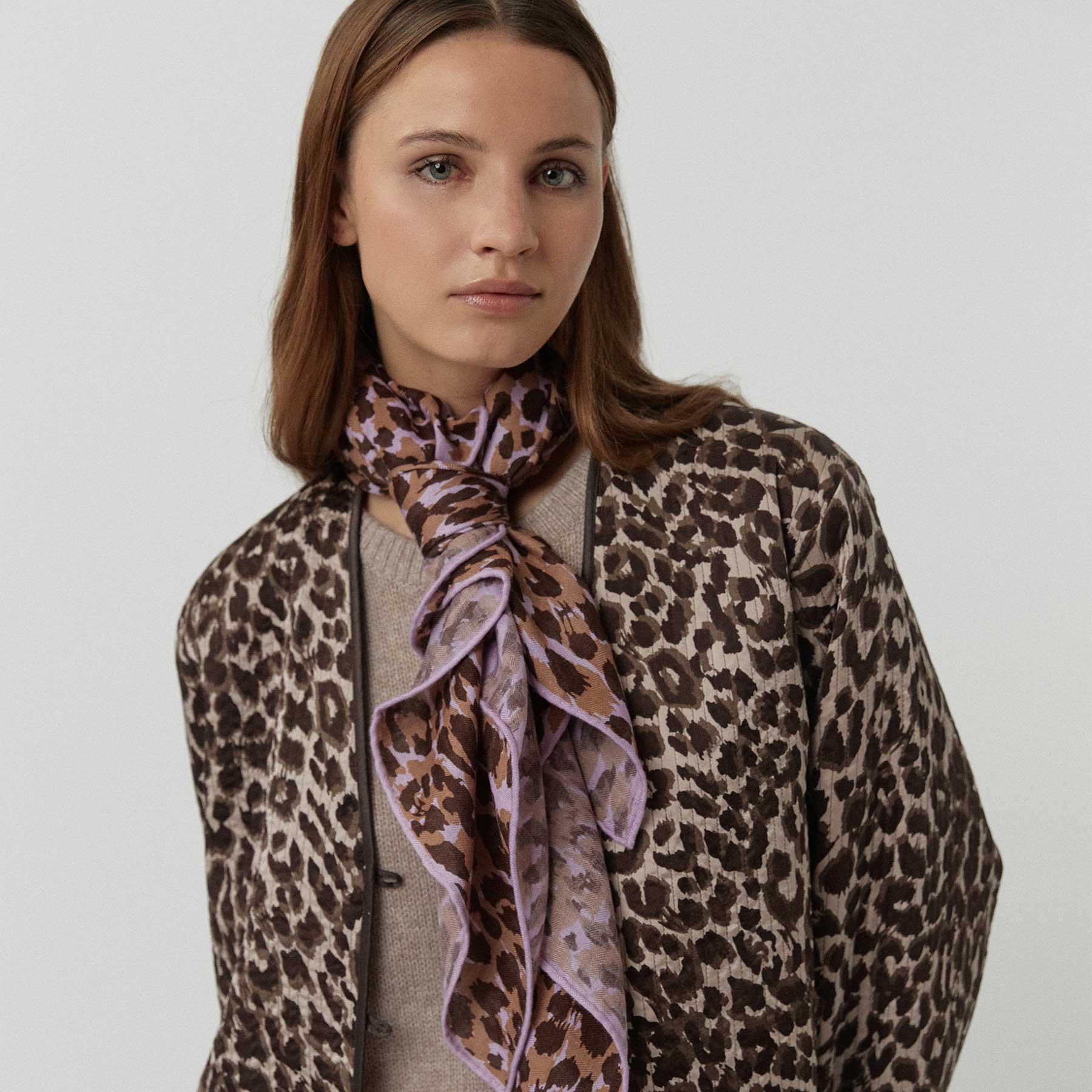 Explorer 110 Silk-Cashmere Cheetah