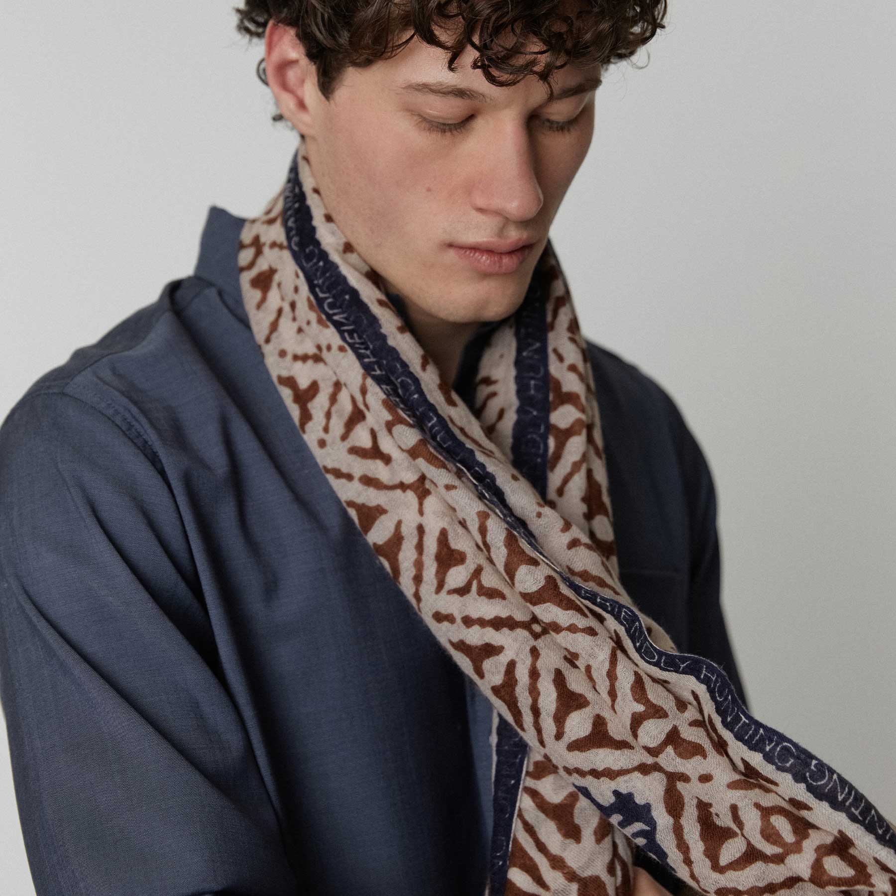 Felted Stole Eyes of Marrakesh