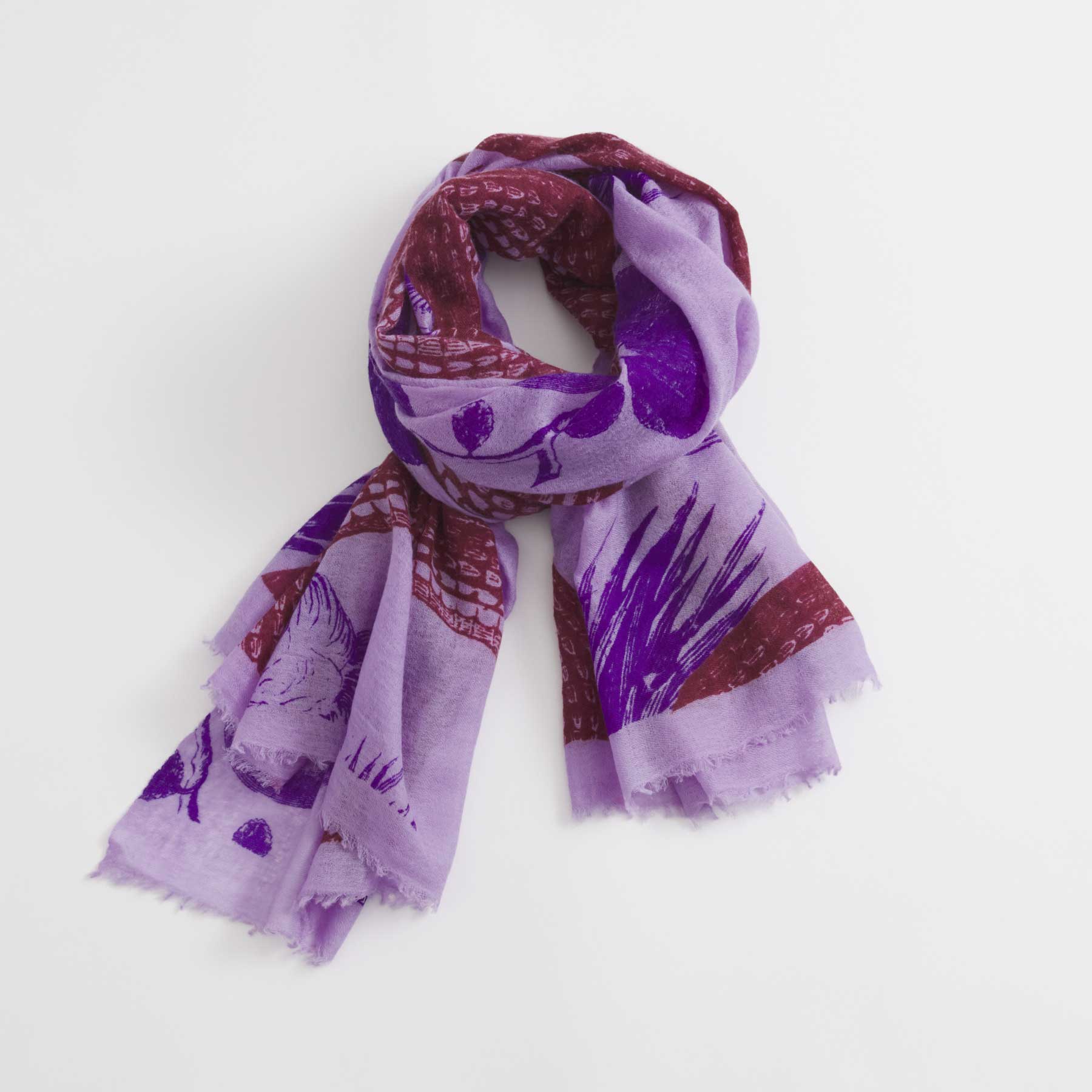 Felted Stole Garden Eden