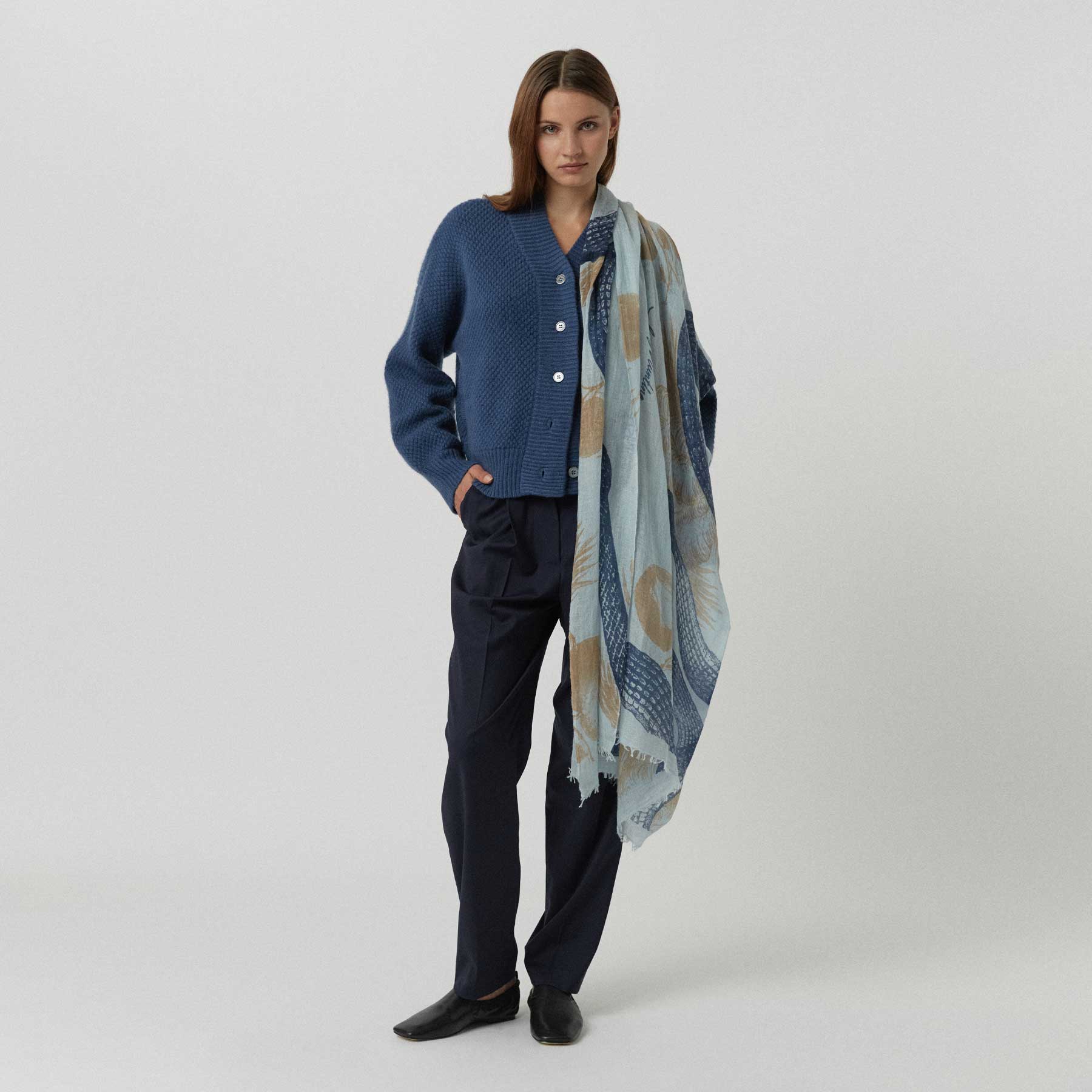 Felted Stole Garden Eden