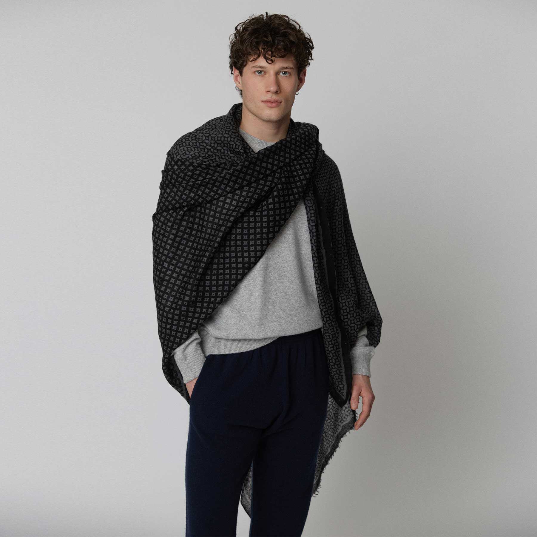 Felted Stole One Hundred Eyes