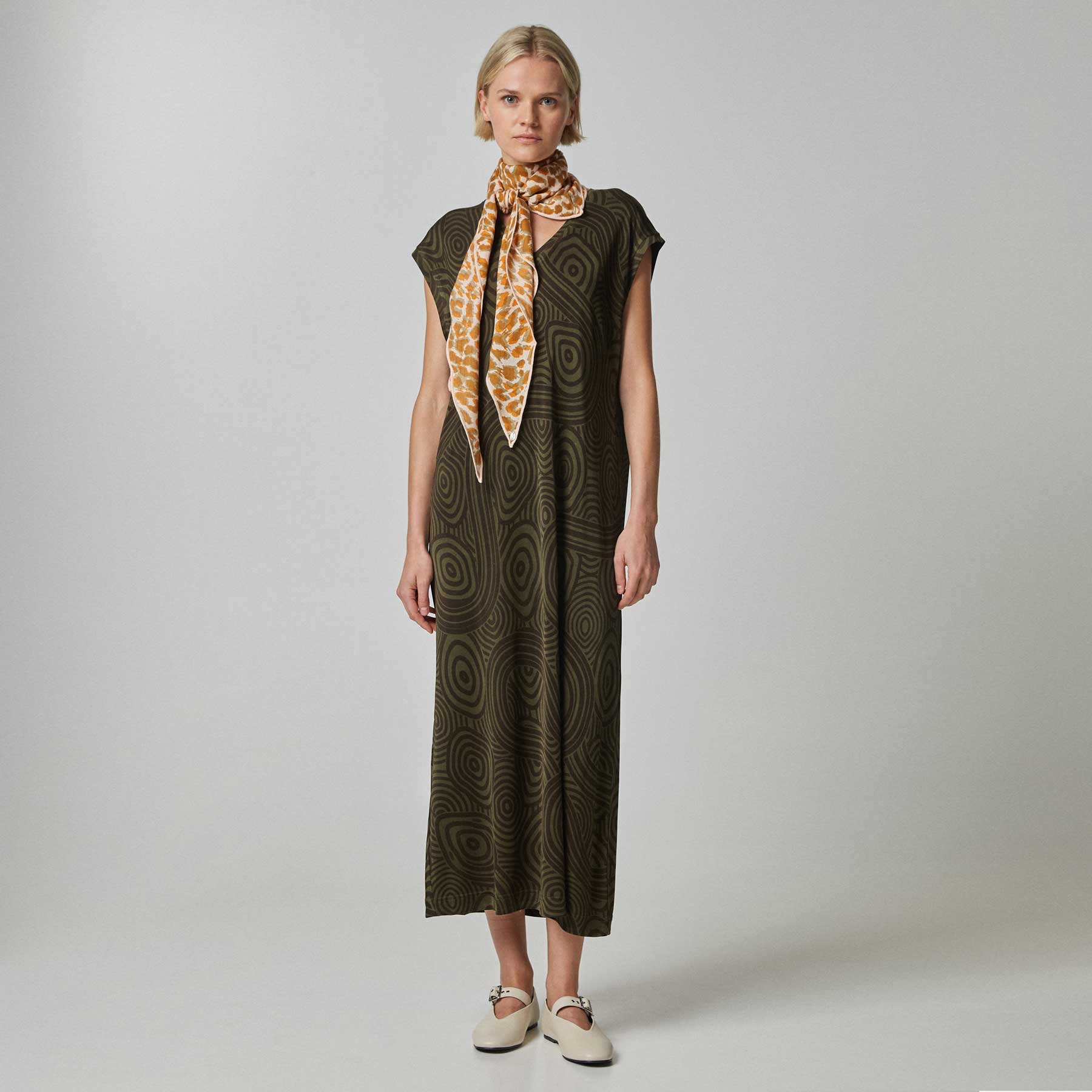 Kite Scarf Silk Cashmere Cheetah