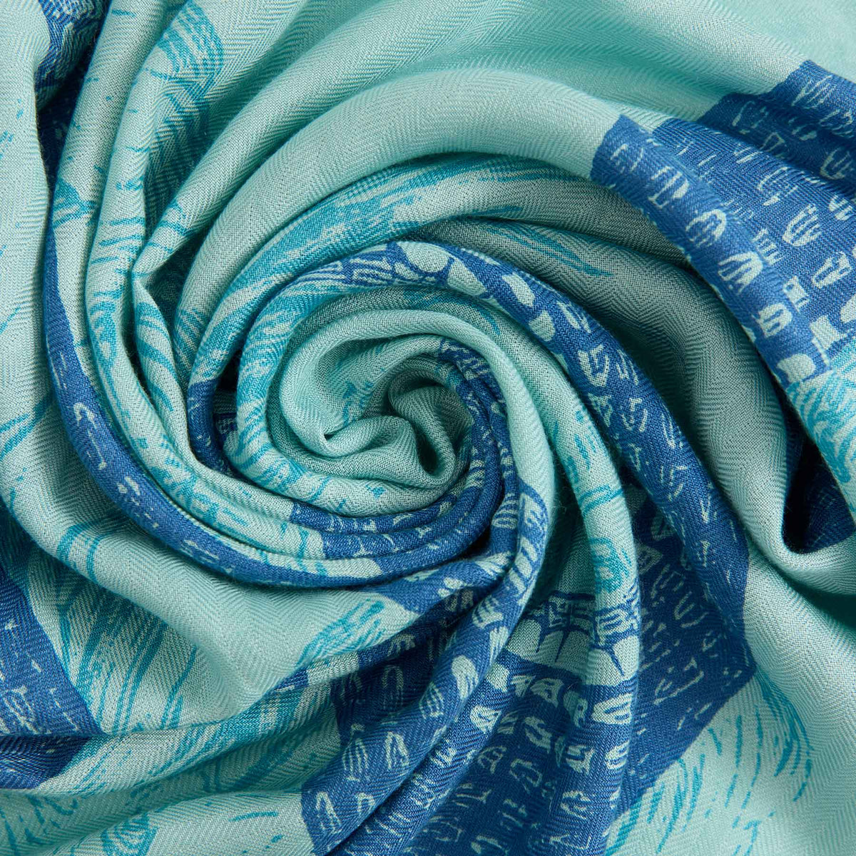 Kite Scarf Silk Cashmere Garden Eden