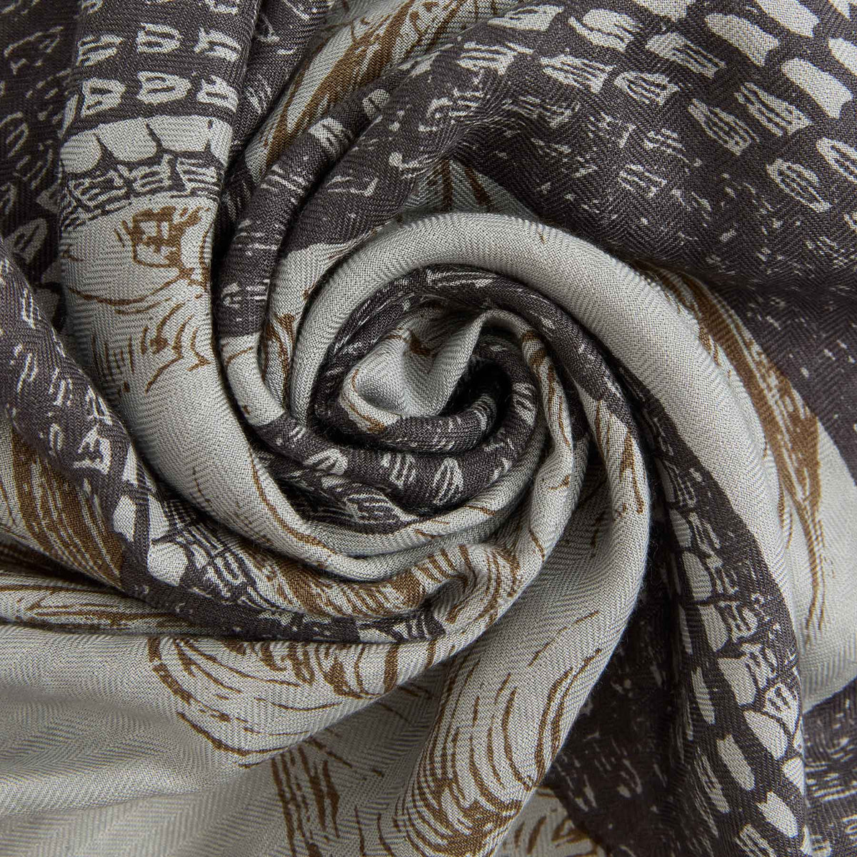 Kite Scarf Silk Cashmere Garden Eden