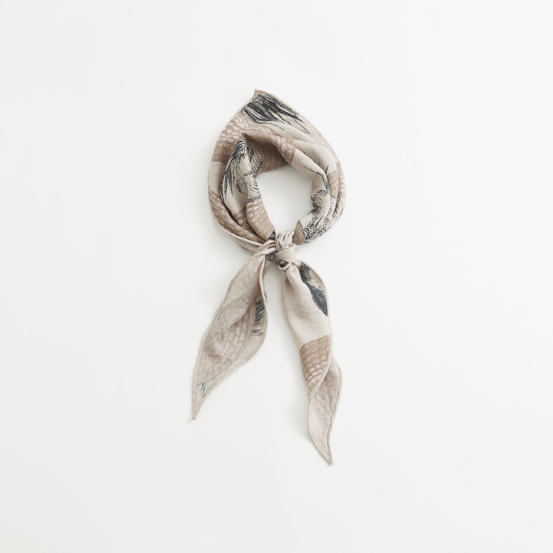 Kite Scarf Midi Silk Cashmere Garden Eden