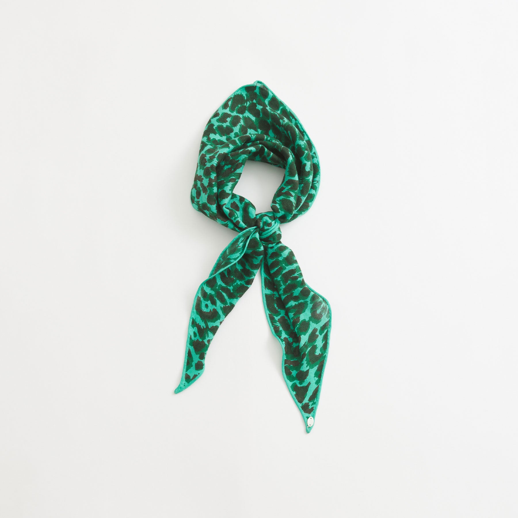 Kite Scarf Silk Cashmere Midi Cheetah