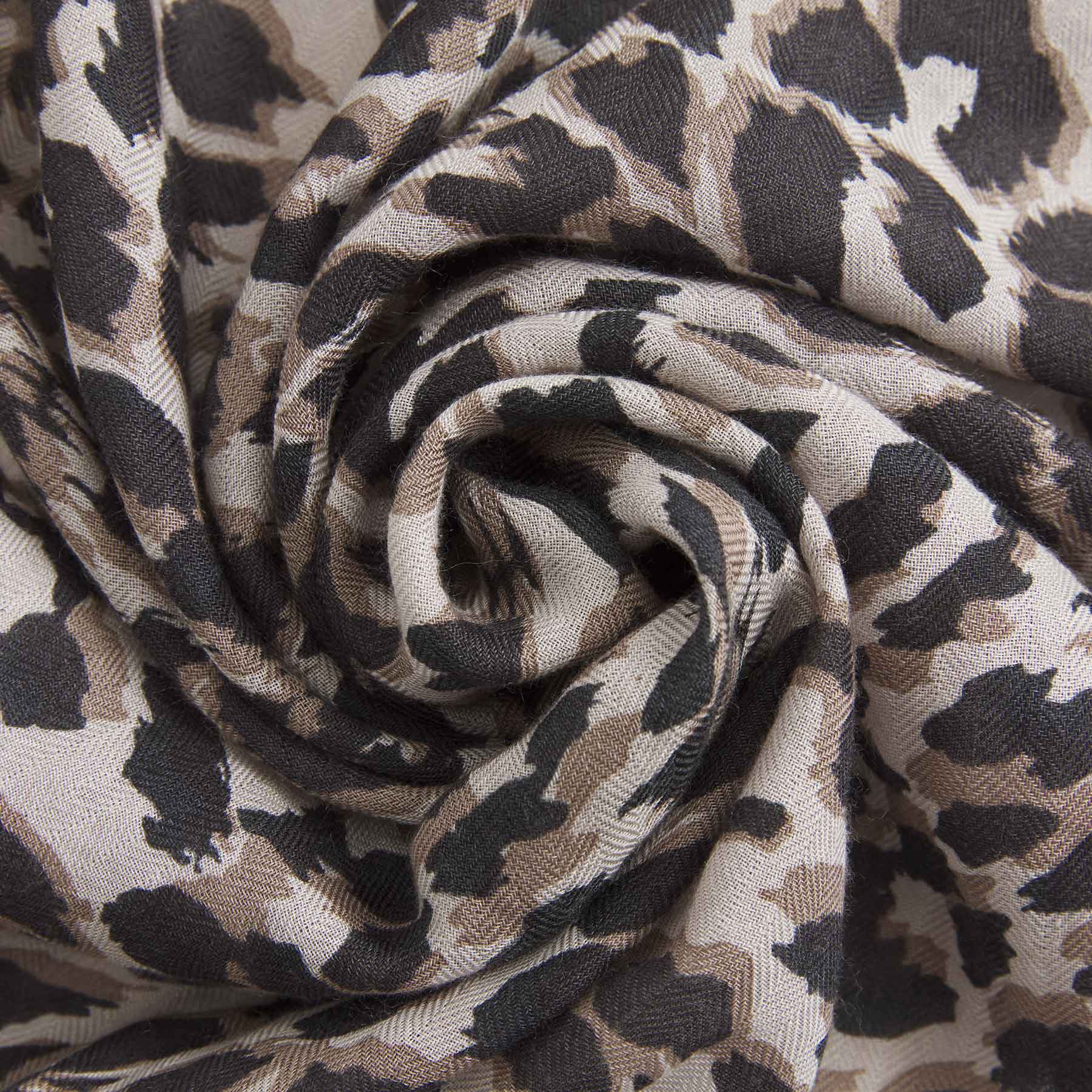 Kite Scarf Silk Cashmere Midi Cheetah