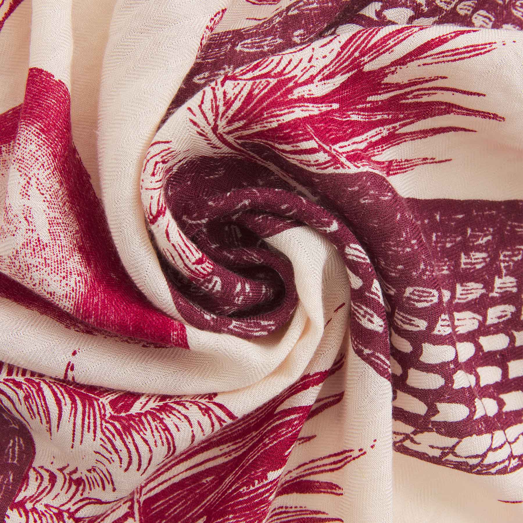 Kite Scarf Midi Silk Cashmere Garden Eden