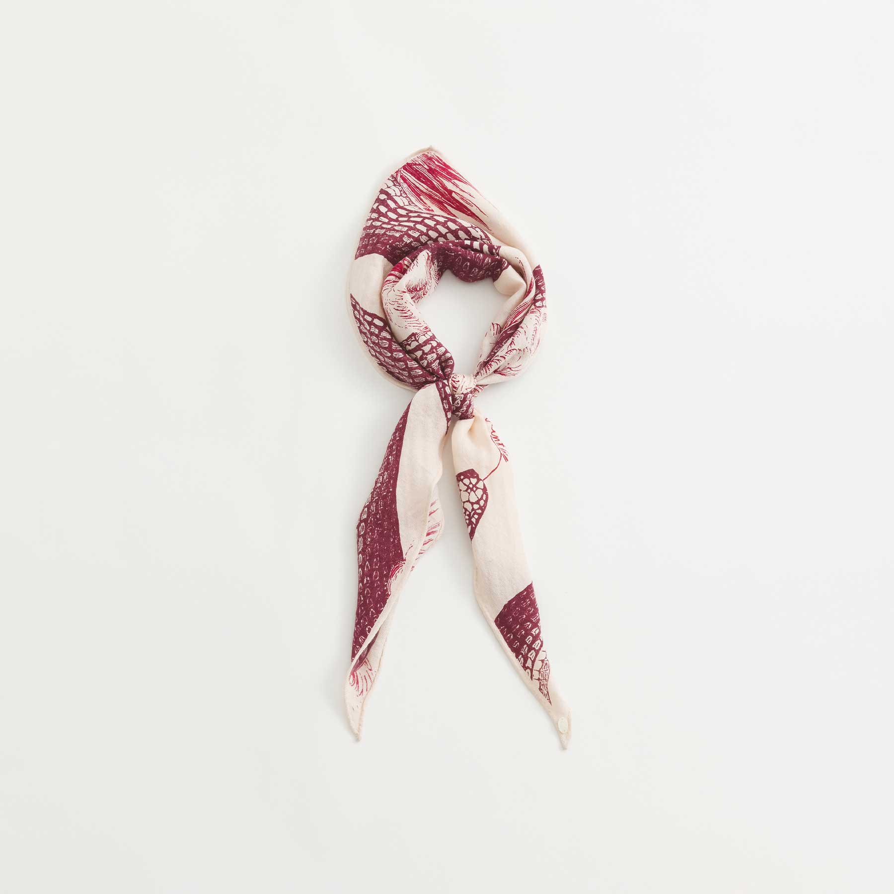Kite Scarf Midi Silk Cashmere Garden Eden