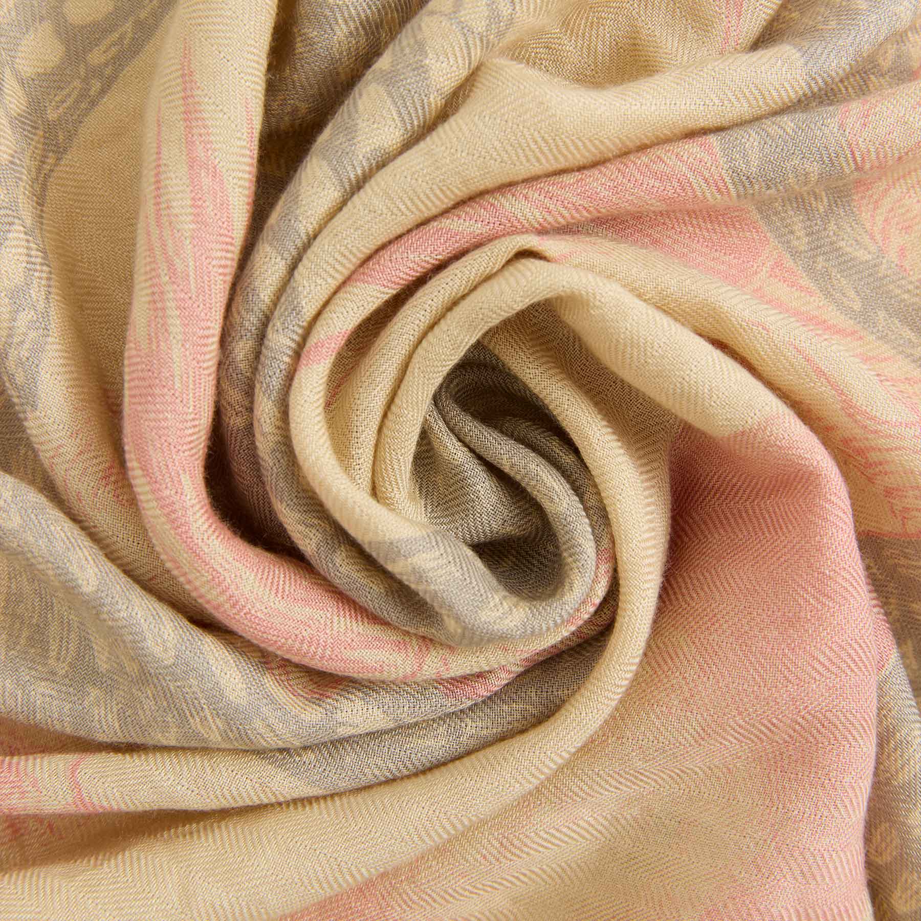 Kite Scarf Midi Silk Cashmere Garden Eden