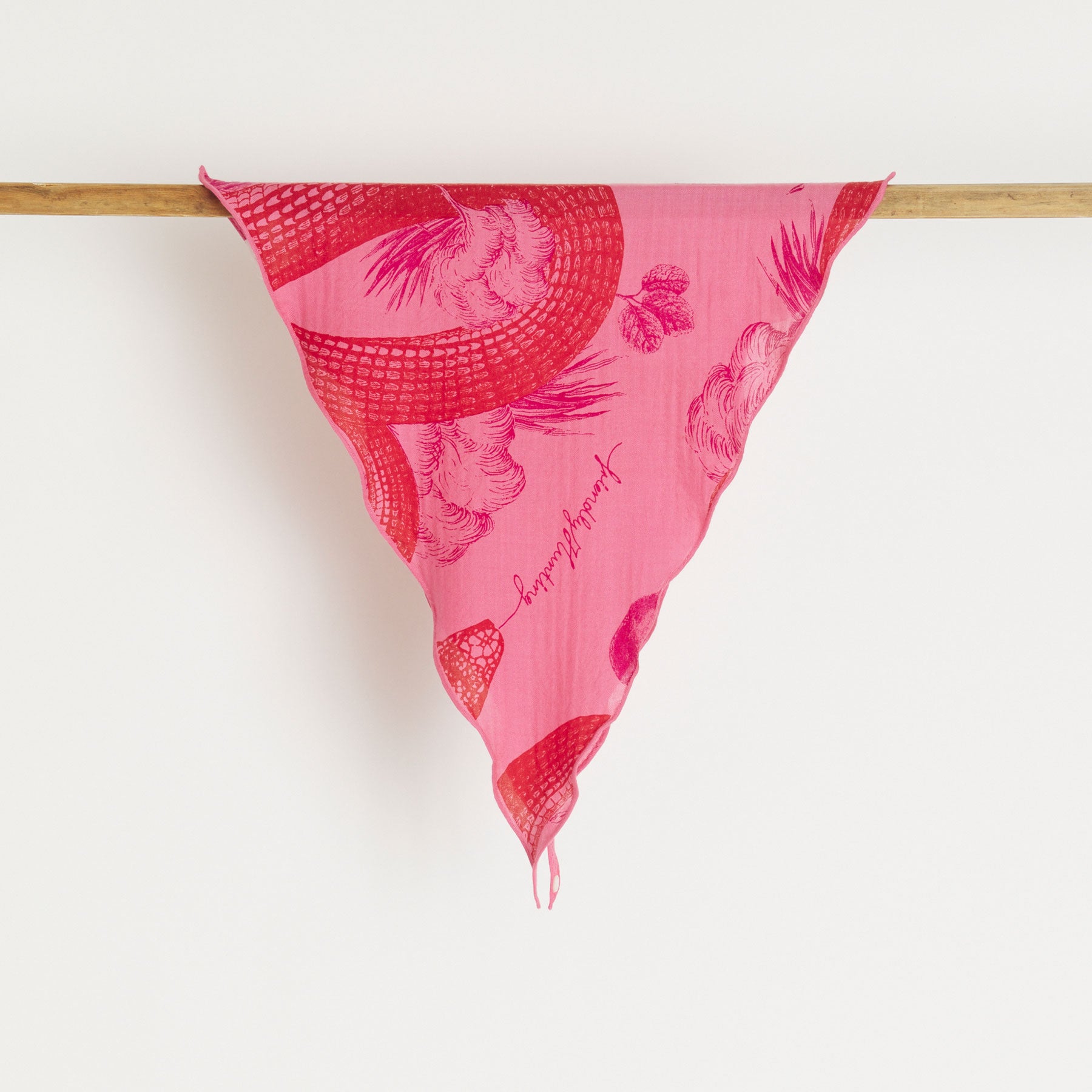 Kite Scarf Midi Silk Cashmere Garden Eden