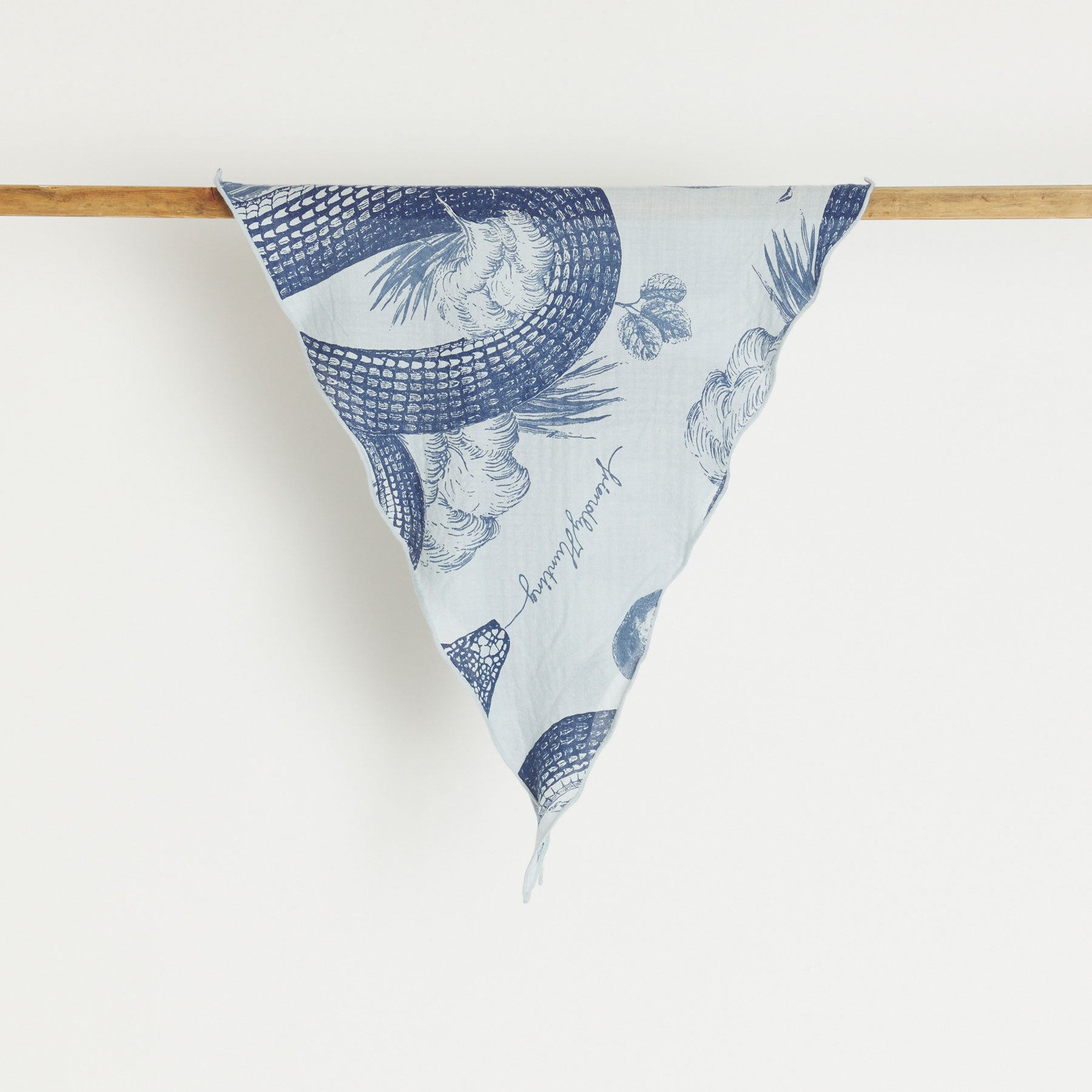 Kite Scarf Midi Silk Cashmere Garden Eden