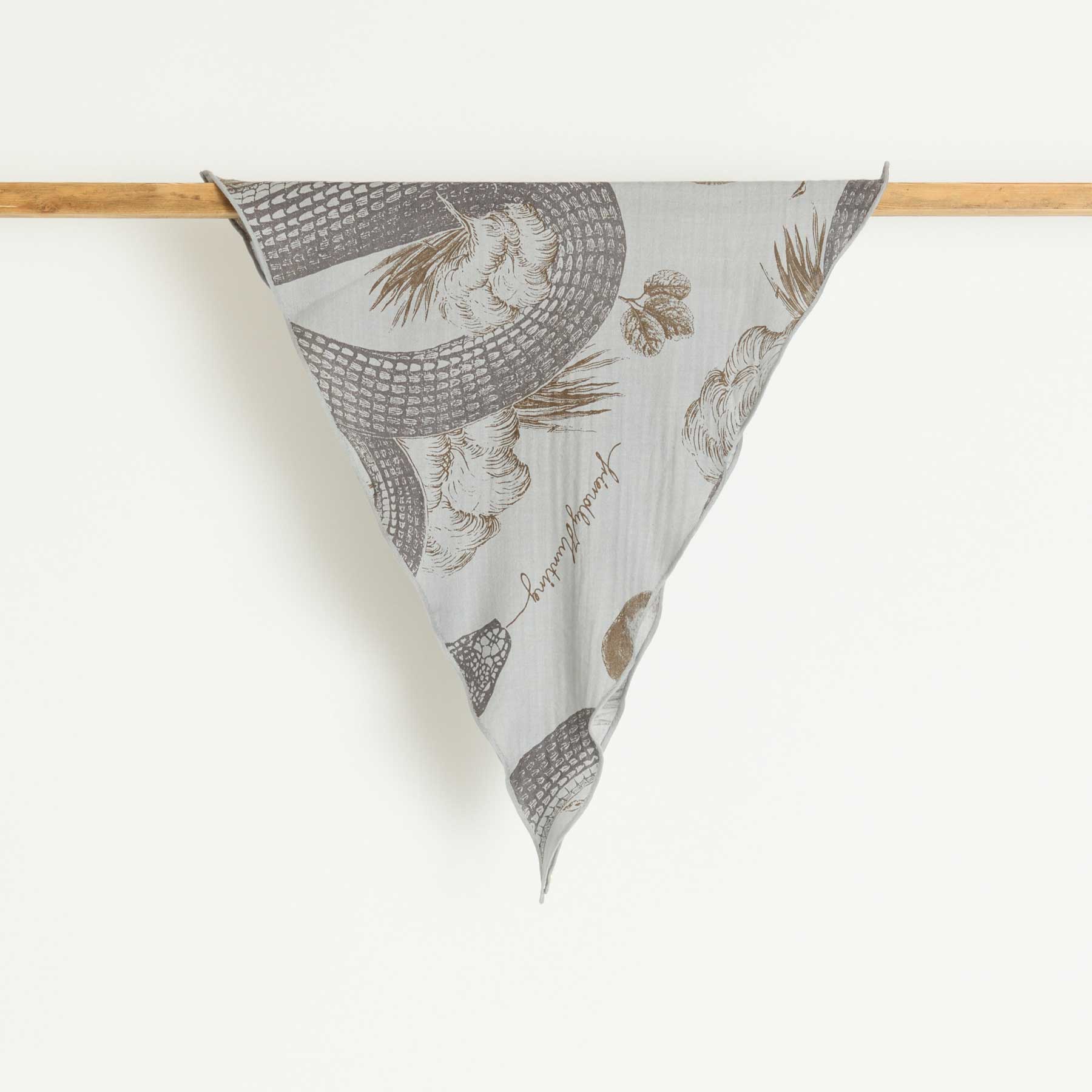 Kite Scarf Midi Silk Cashmere Garden Eden