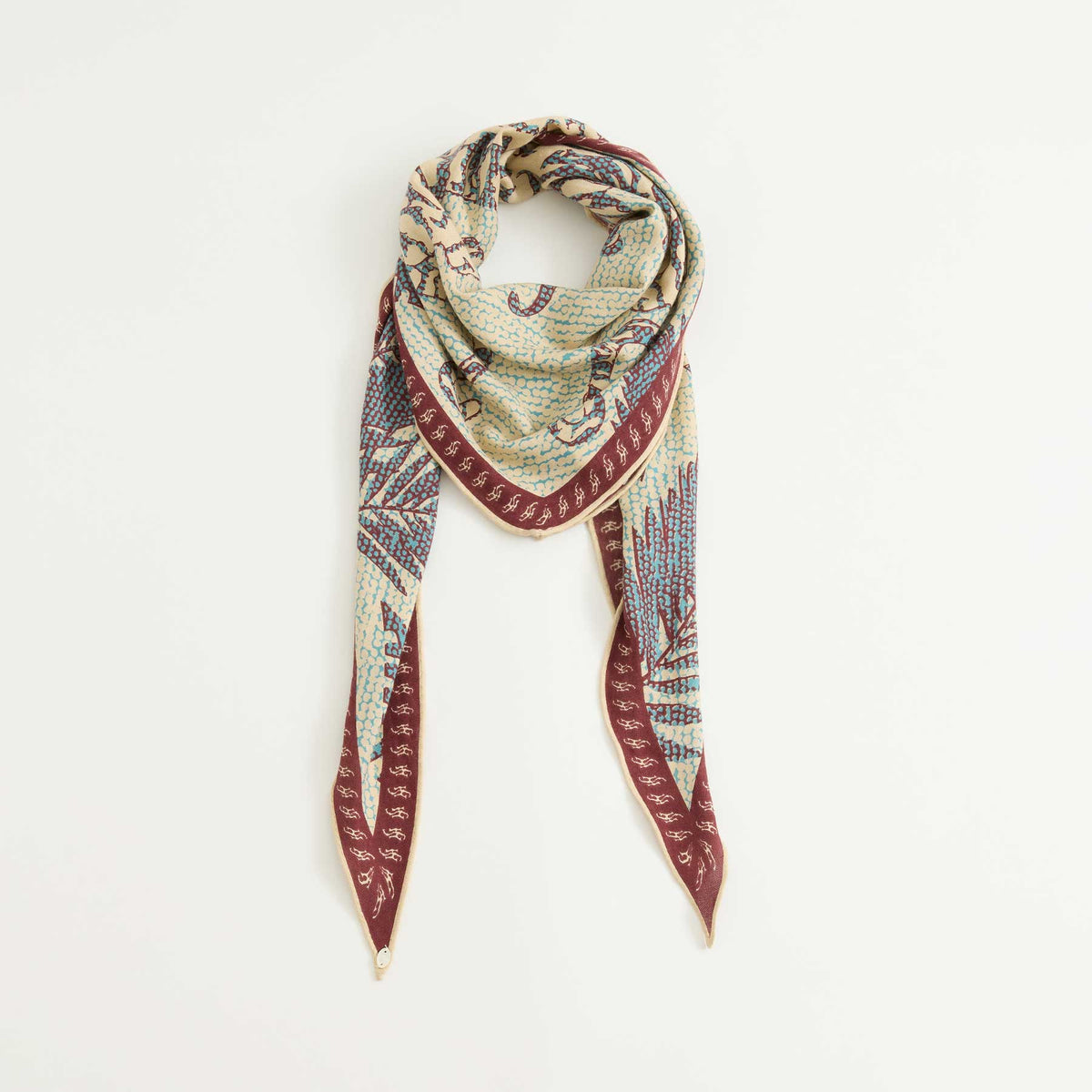 Kite Scarf Silk Cashmere Oriental