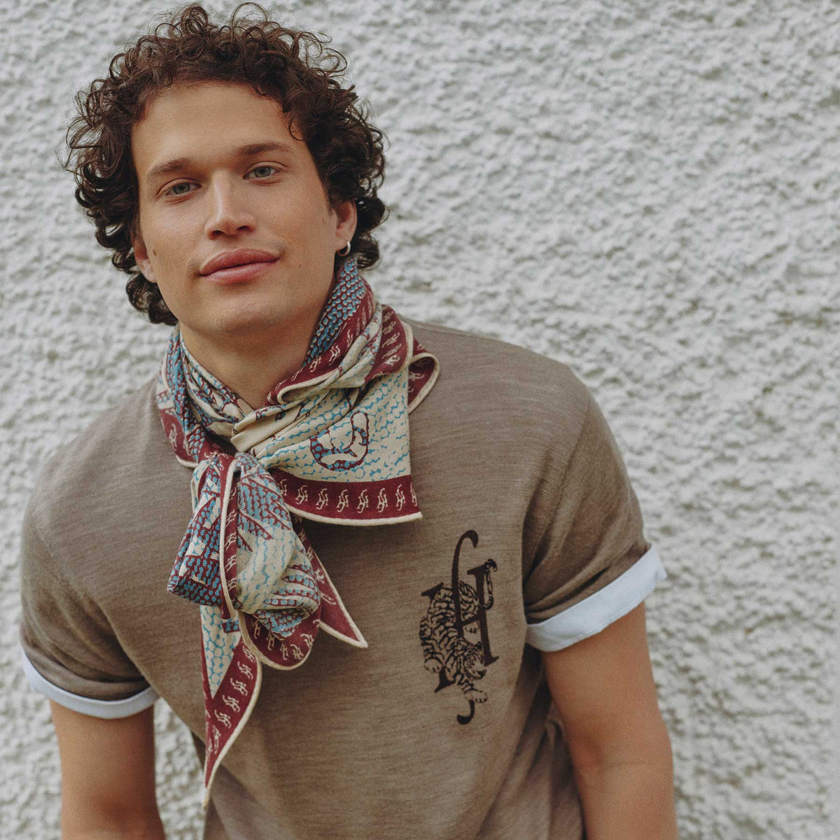 Kite Scarf Silk Cashmere Oriental