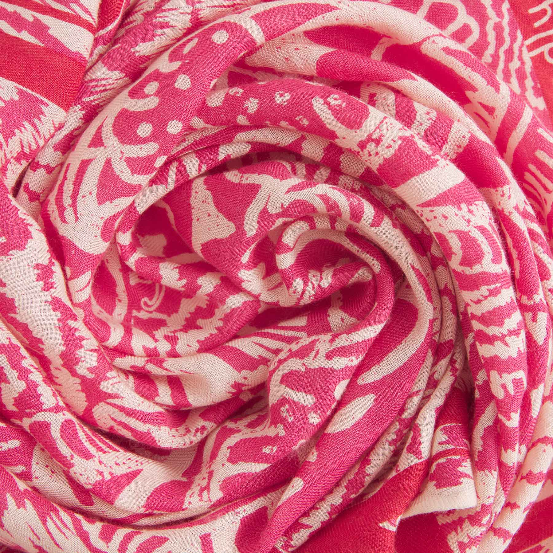 Kite Scarf Silk Cashmere Asian Game