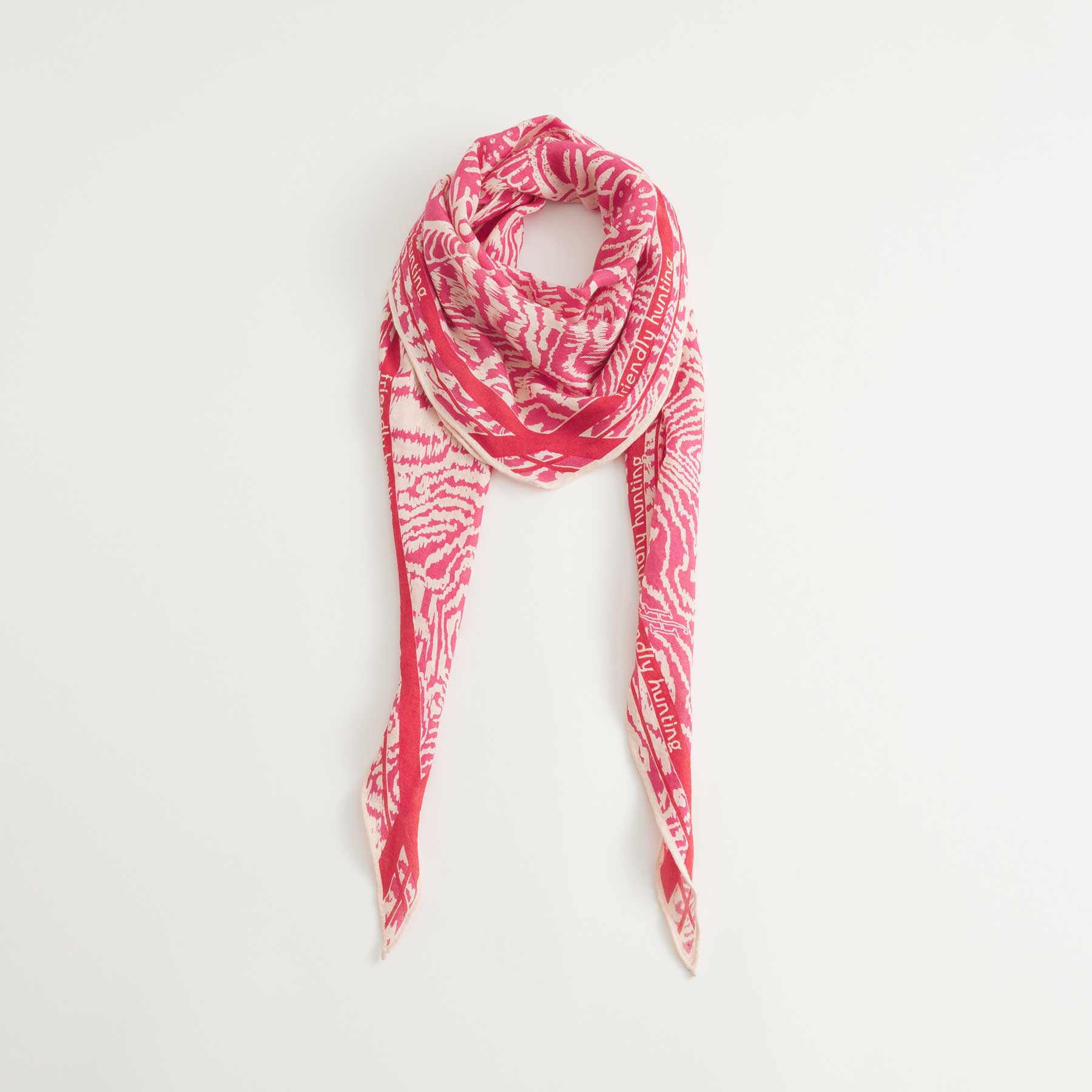 Kite Scarf Silk Cashmere Asian Game