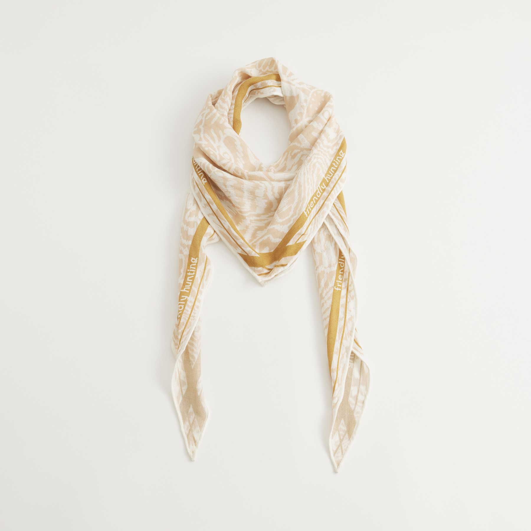 Kite Scarf Silk Cashmere Asian Game