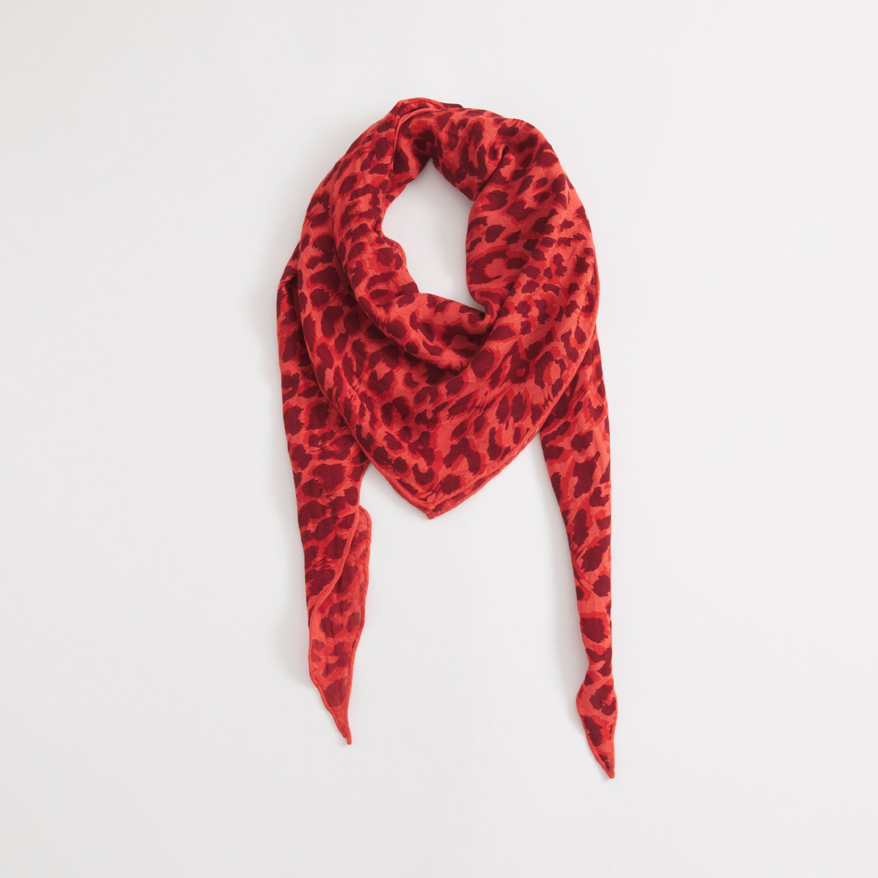 Kite Scarf Silk Cashmere Cheetah