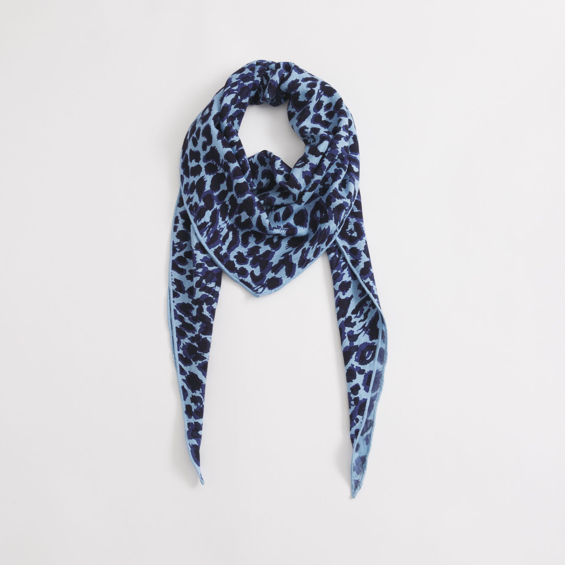 Kite Scarf Silk Cashmere Cheetah