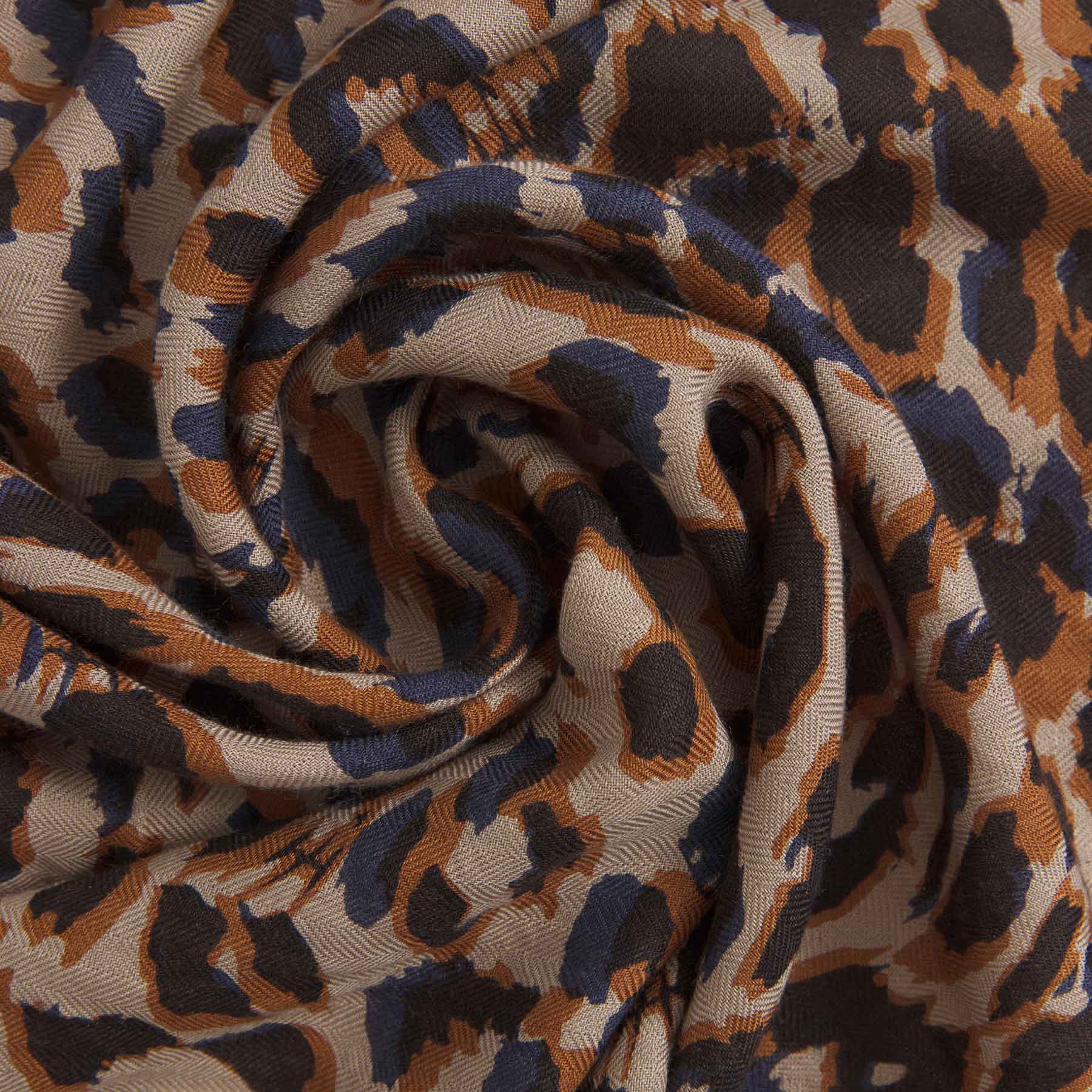 Kite Scarf Silk Cashmere Cheetah
