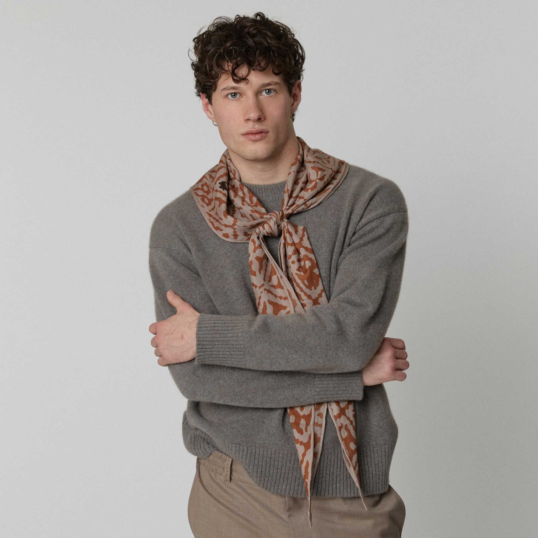 Kite Scarf Silk Cashmere Eyes of Marrakesh