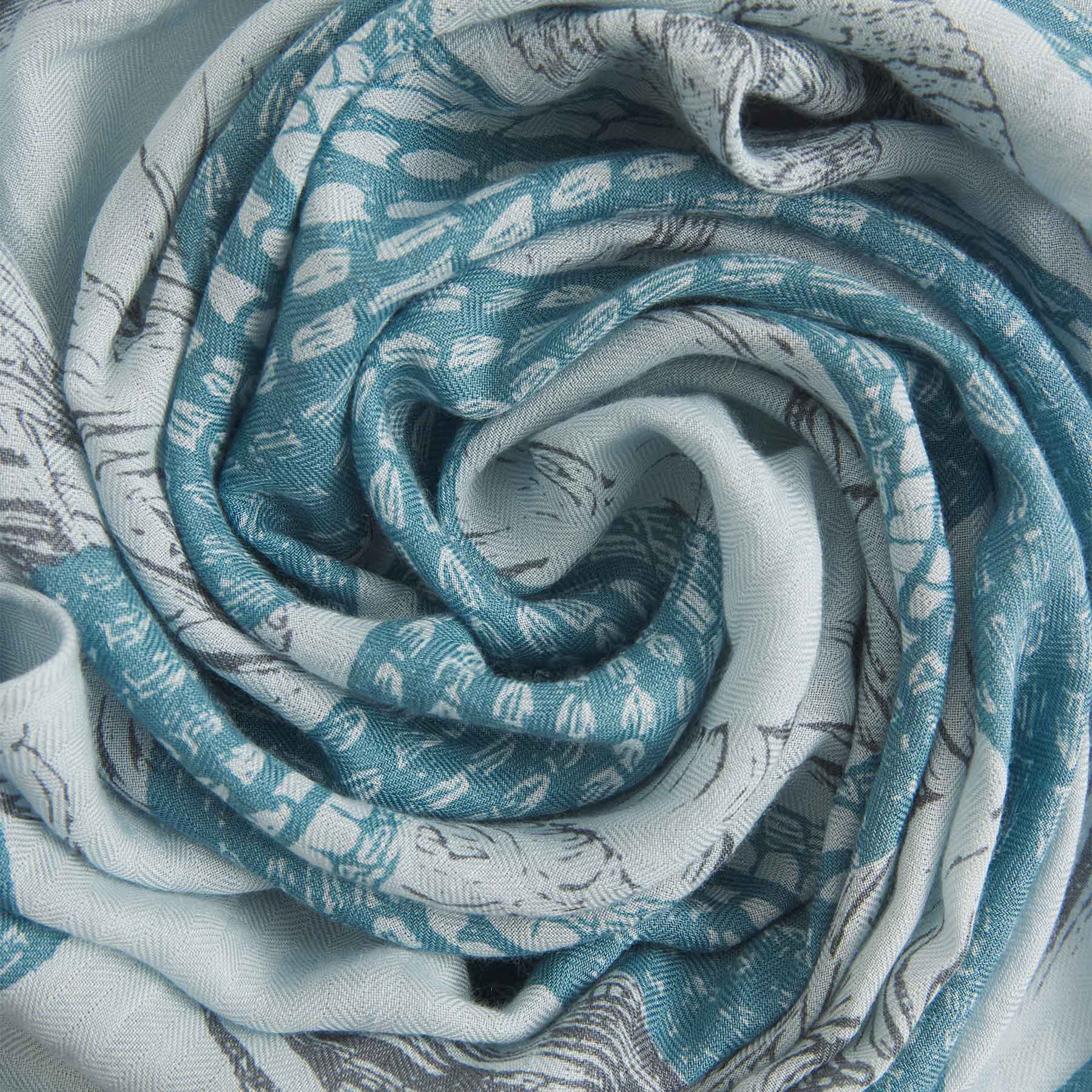 Kite Scarf Silk Cashmere Garden Eden