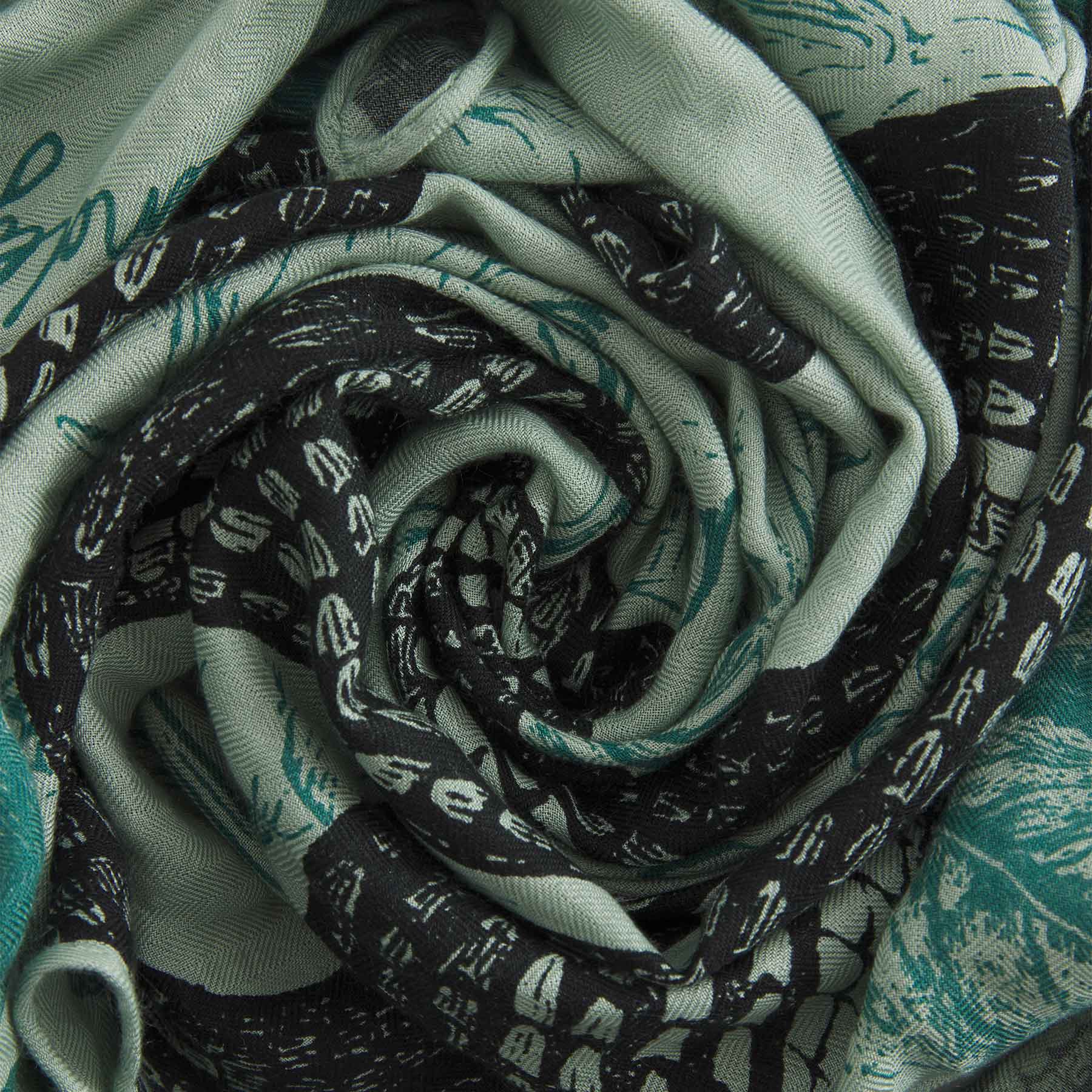 Kite Scarf Silk Cashmere Garden Eden