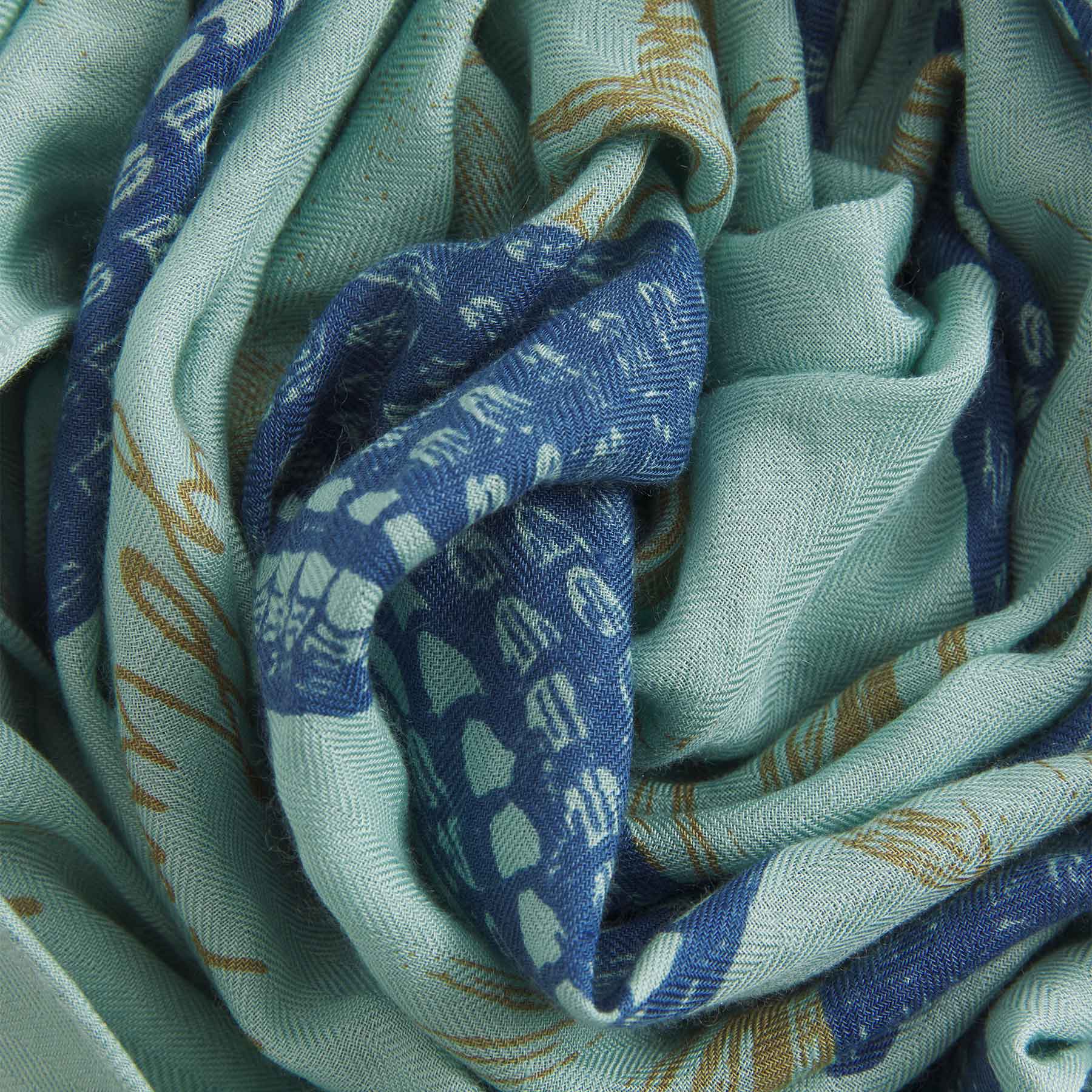 Kite Scarf Silk Cashmere Garden Eden