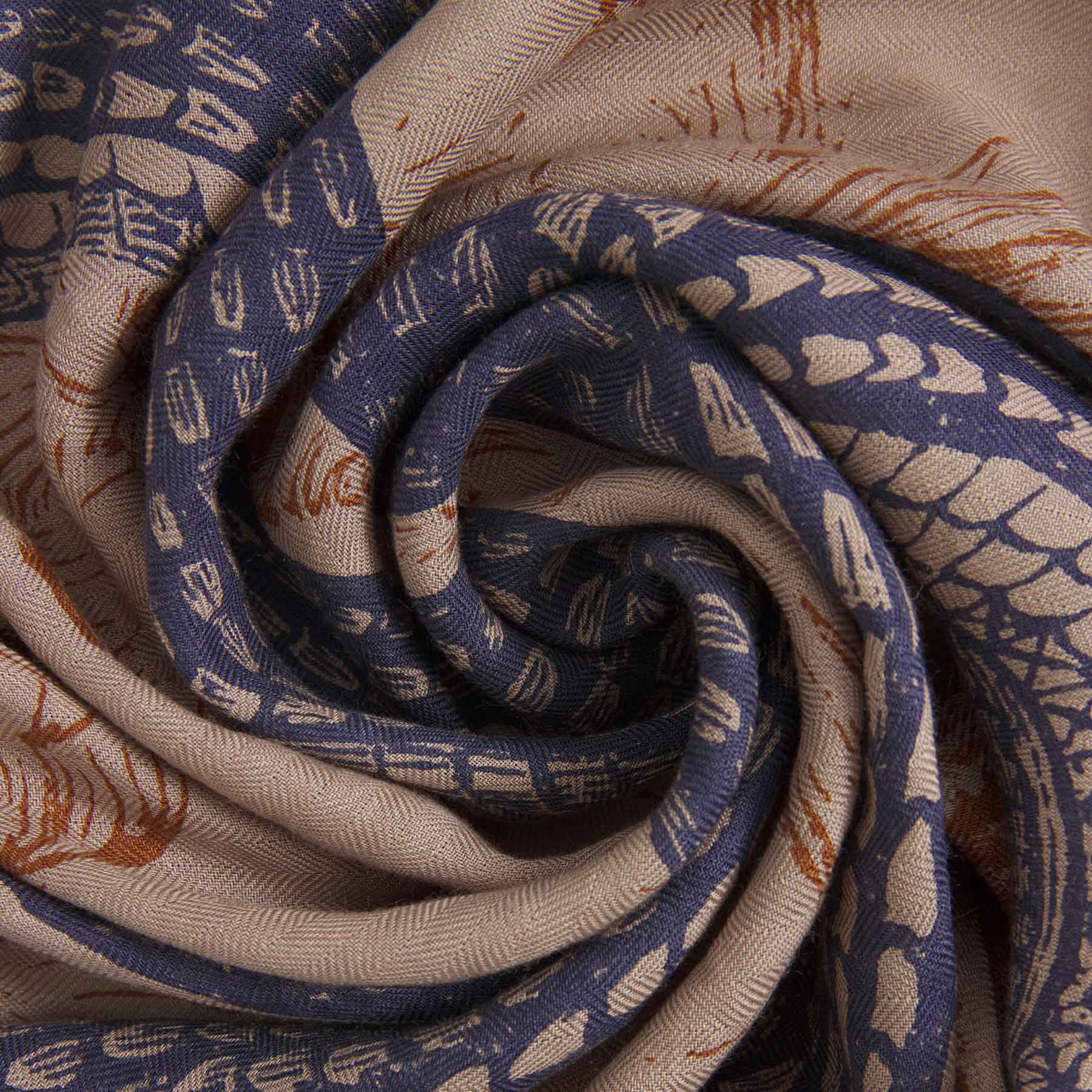 Kite Scarf Silk Cashmere Garden Eden