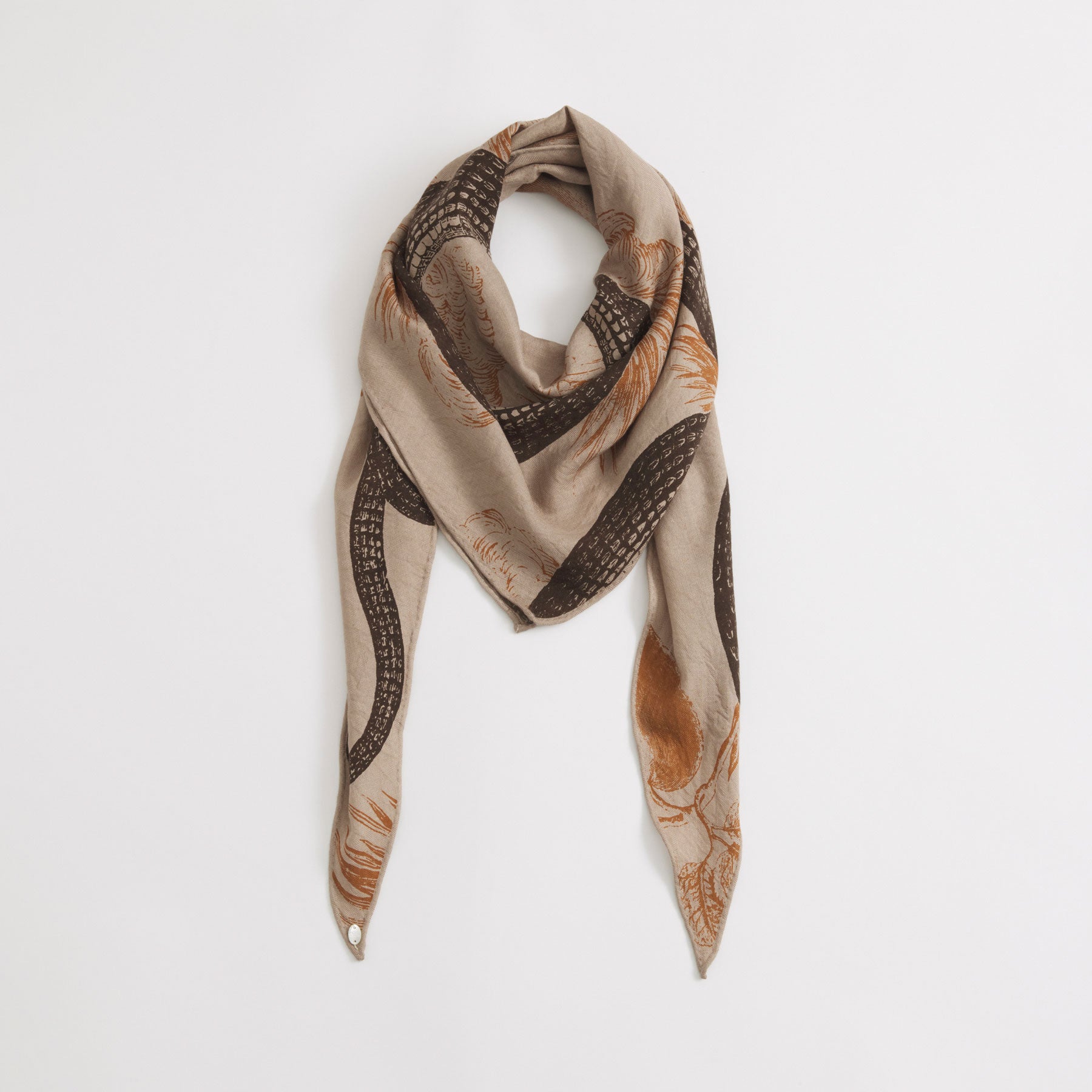 Kite Scarf Silk Cashmere Garden Eden