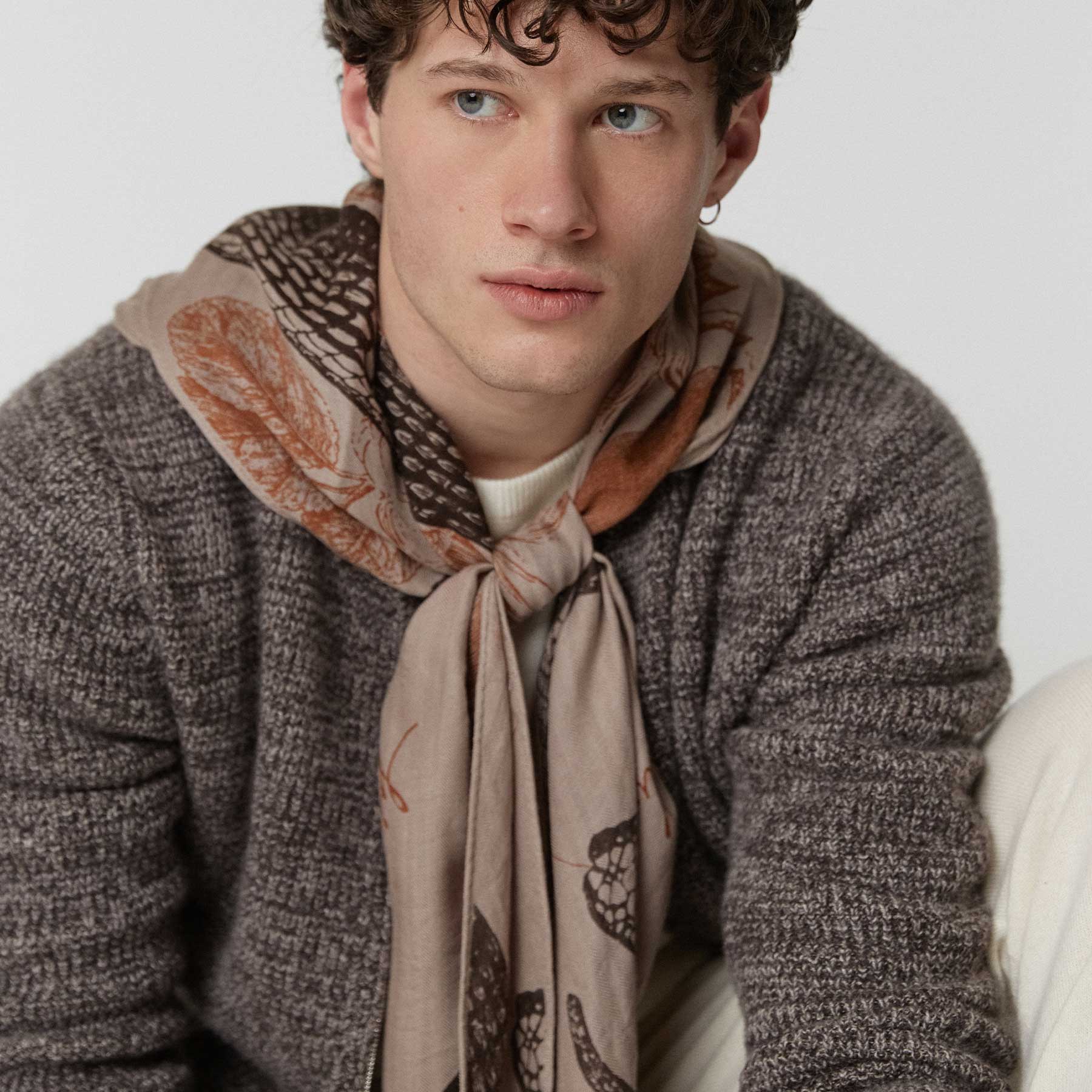 Kite Scarf Silk Cashmere Garden Eden