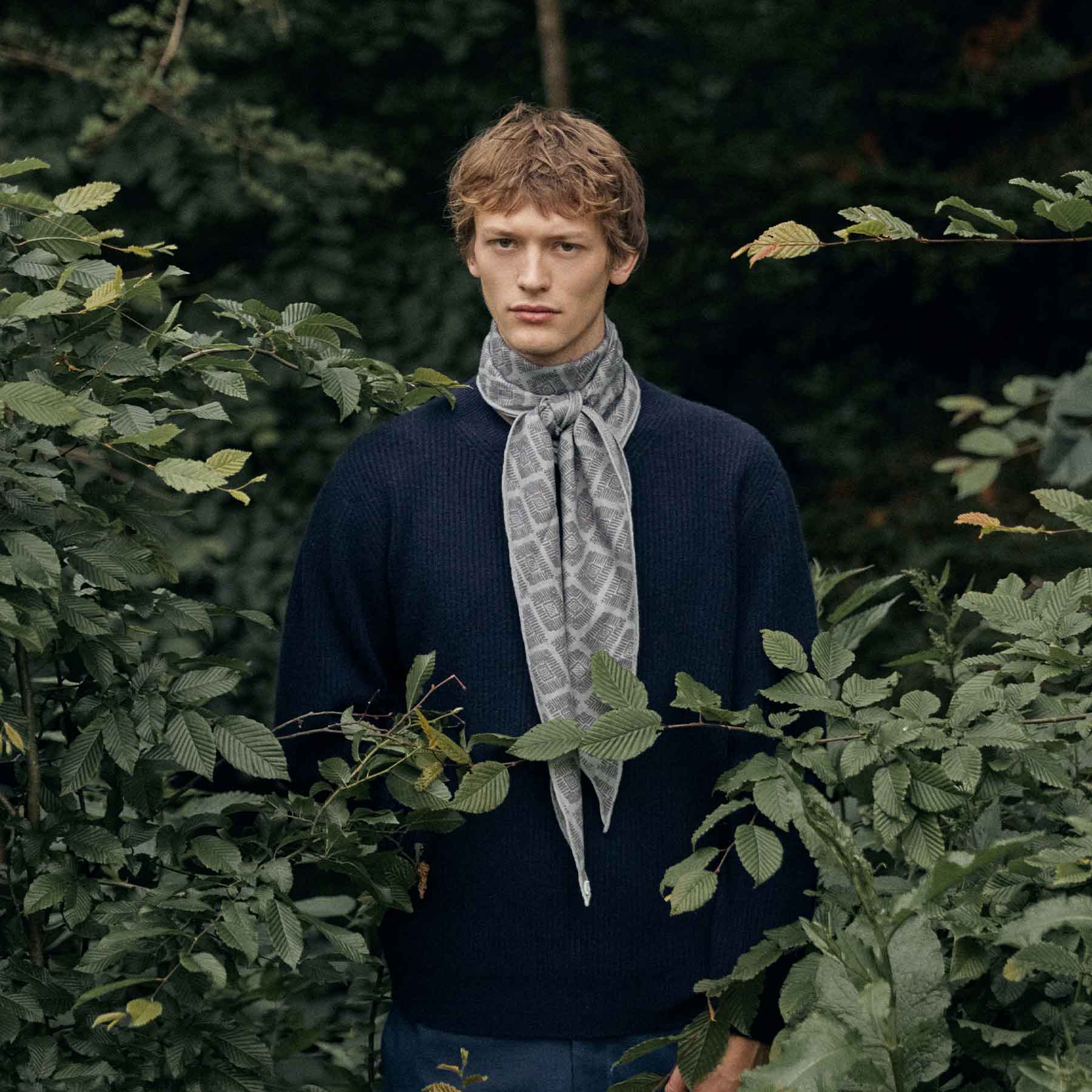Kite Scarf Silk Cashmere Rhombus Lab