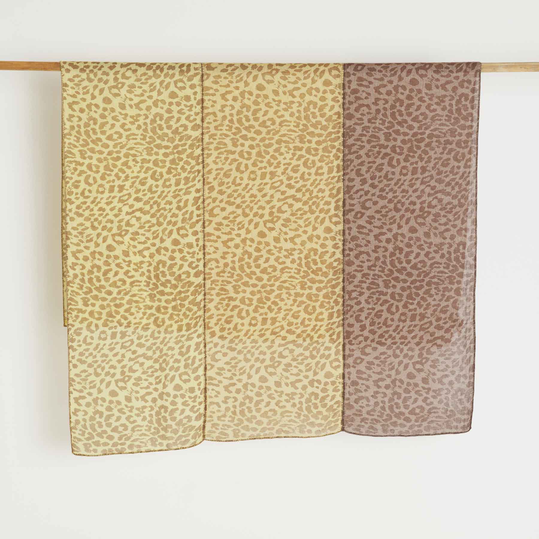 Linen Cashmere Patch Cheetah