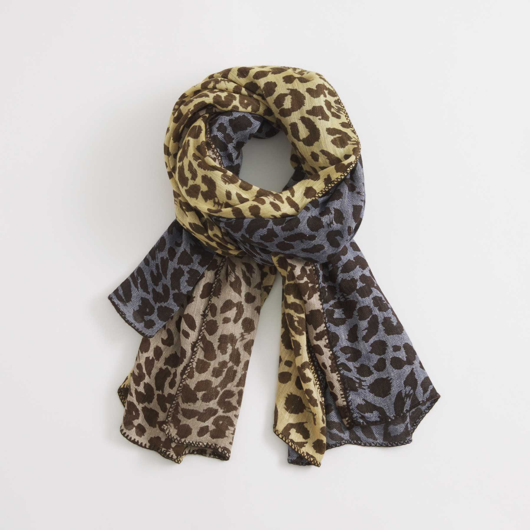 Linen Cashmere Patch Cheetah