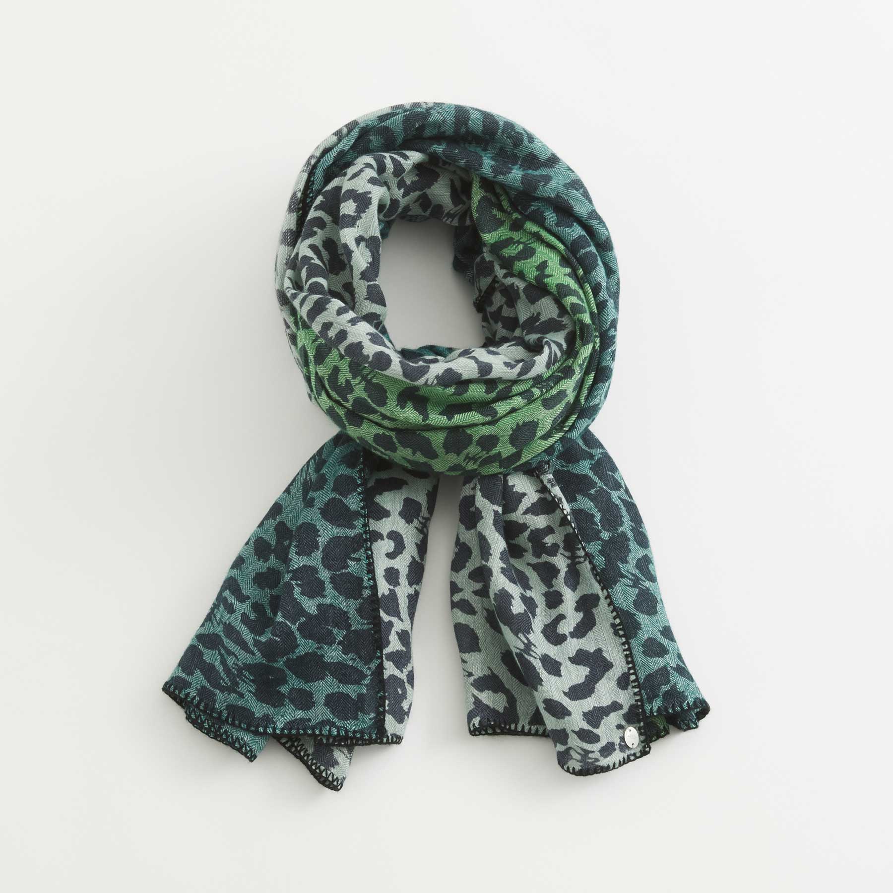 Linen Cashmere Patch Cheetah