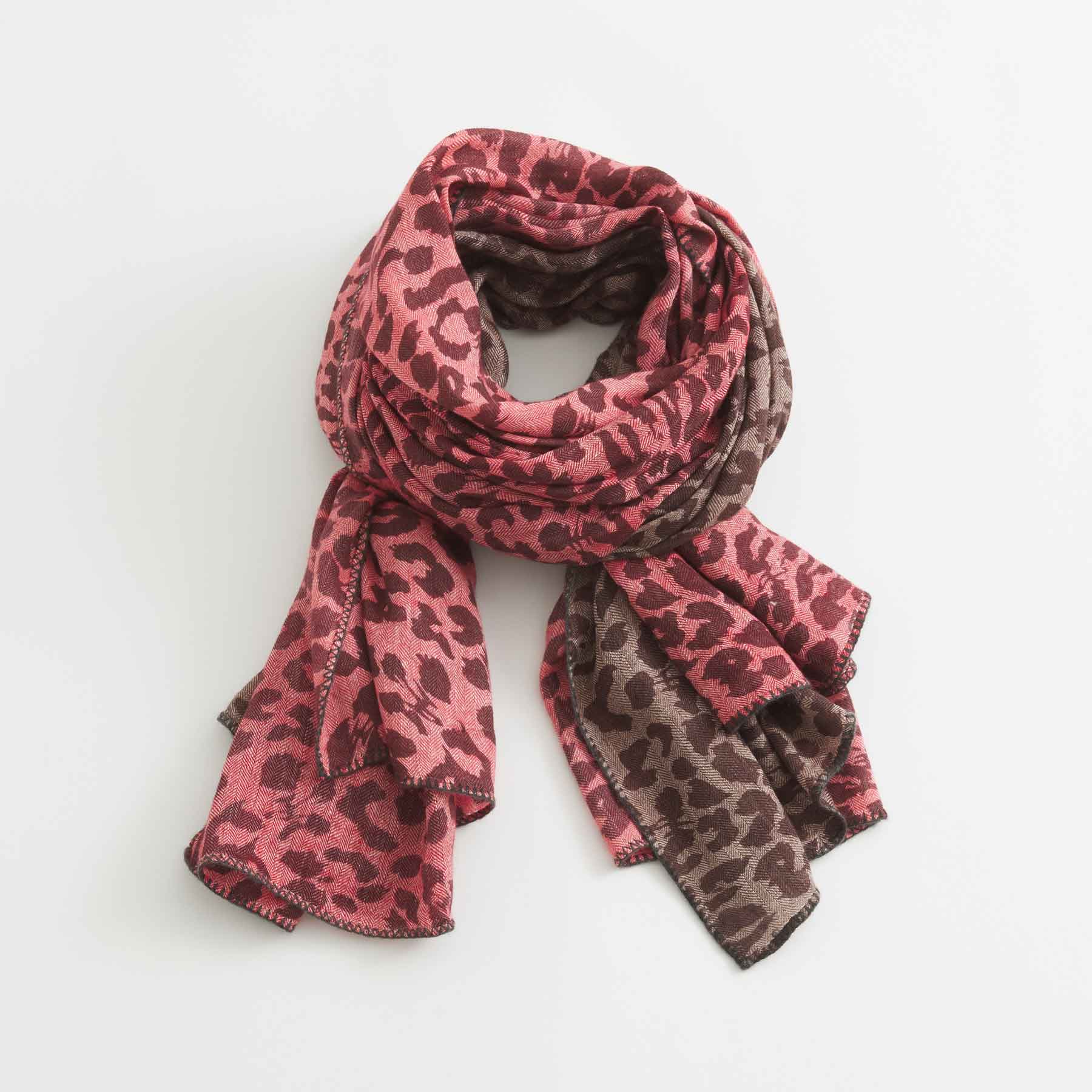 Linen Cashmere Patch Cheetah