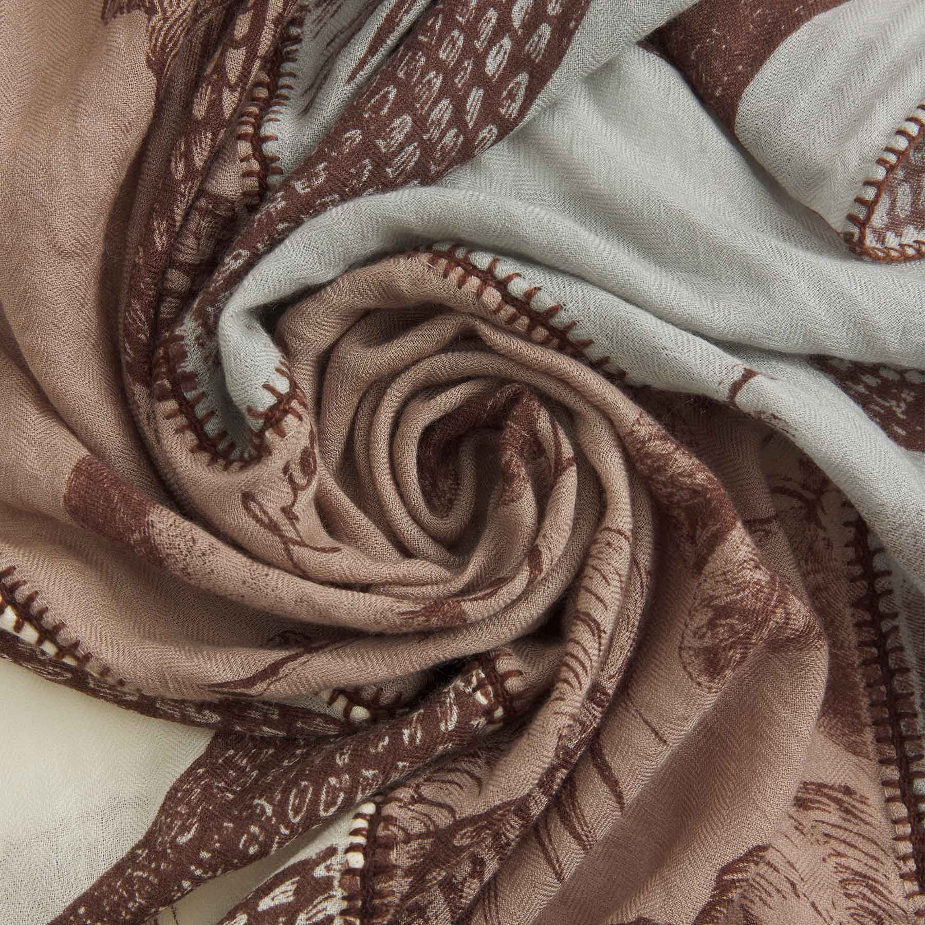 Cashmere Patch Carré 90 Garden Eden